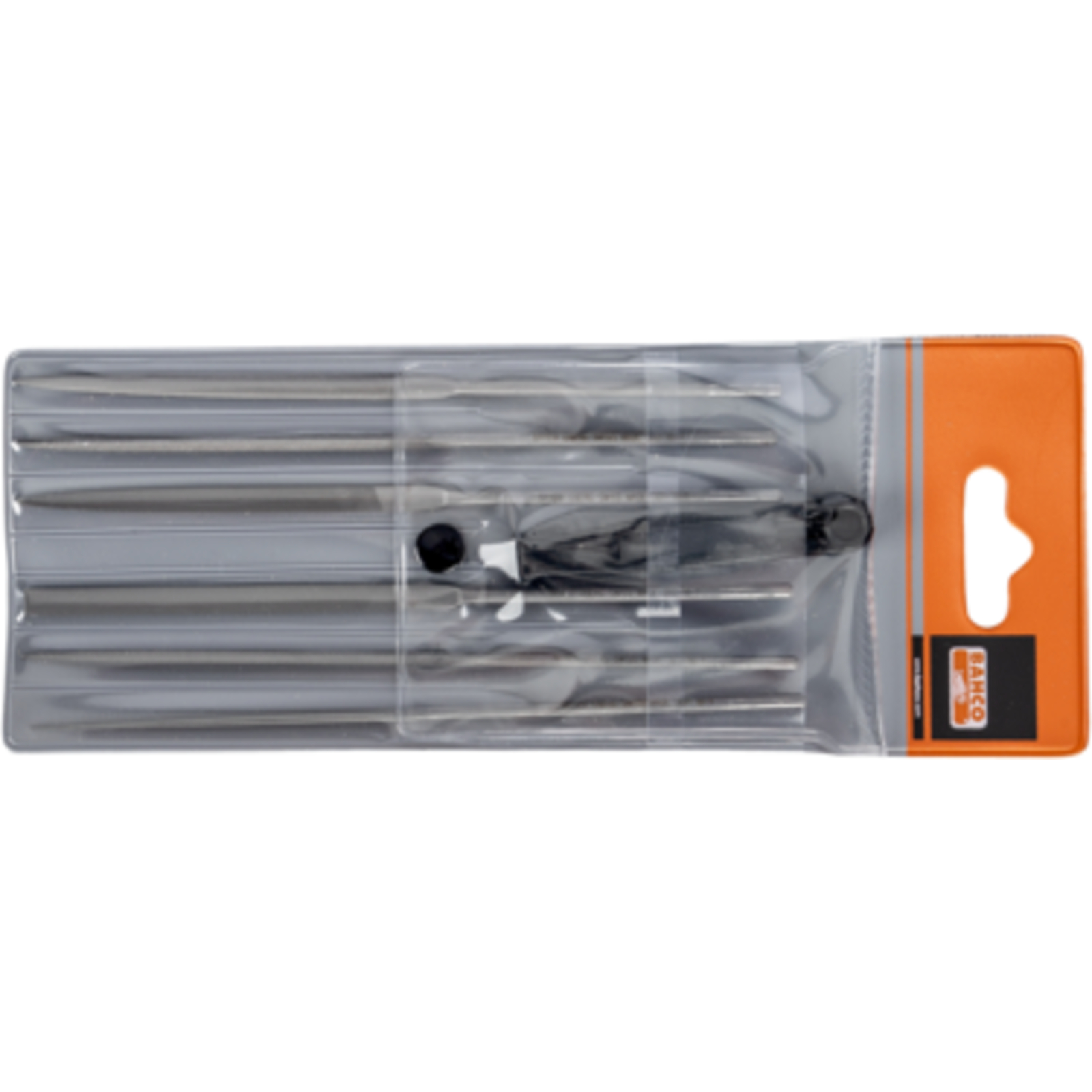Jeu de limes aiguilles mi-douce 160 mm 6 pièces avec trousse sans manche BAHCO - 2-470-16-1-0