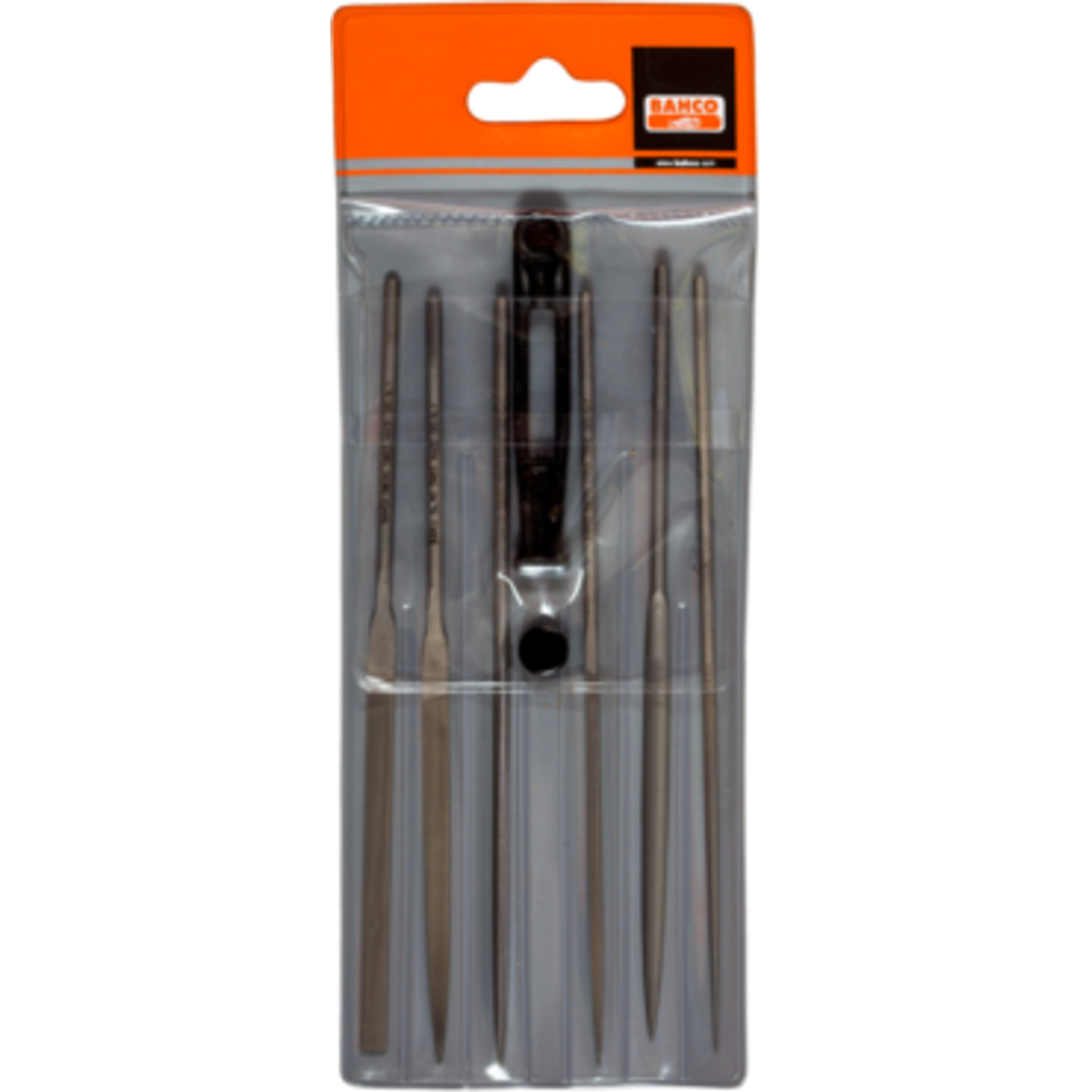 Jeu de limes aiguilles mi-douce 160 mm 6 pièces avec trousse sans manche BAHCO - 2-470-16-1-0