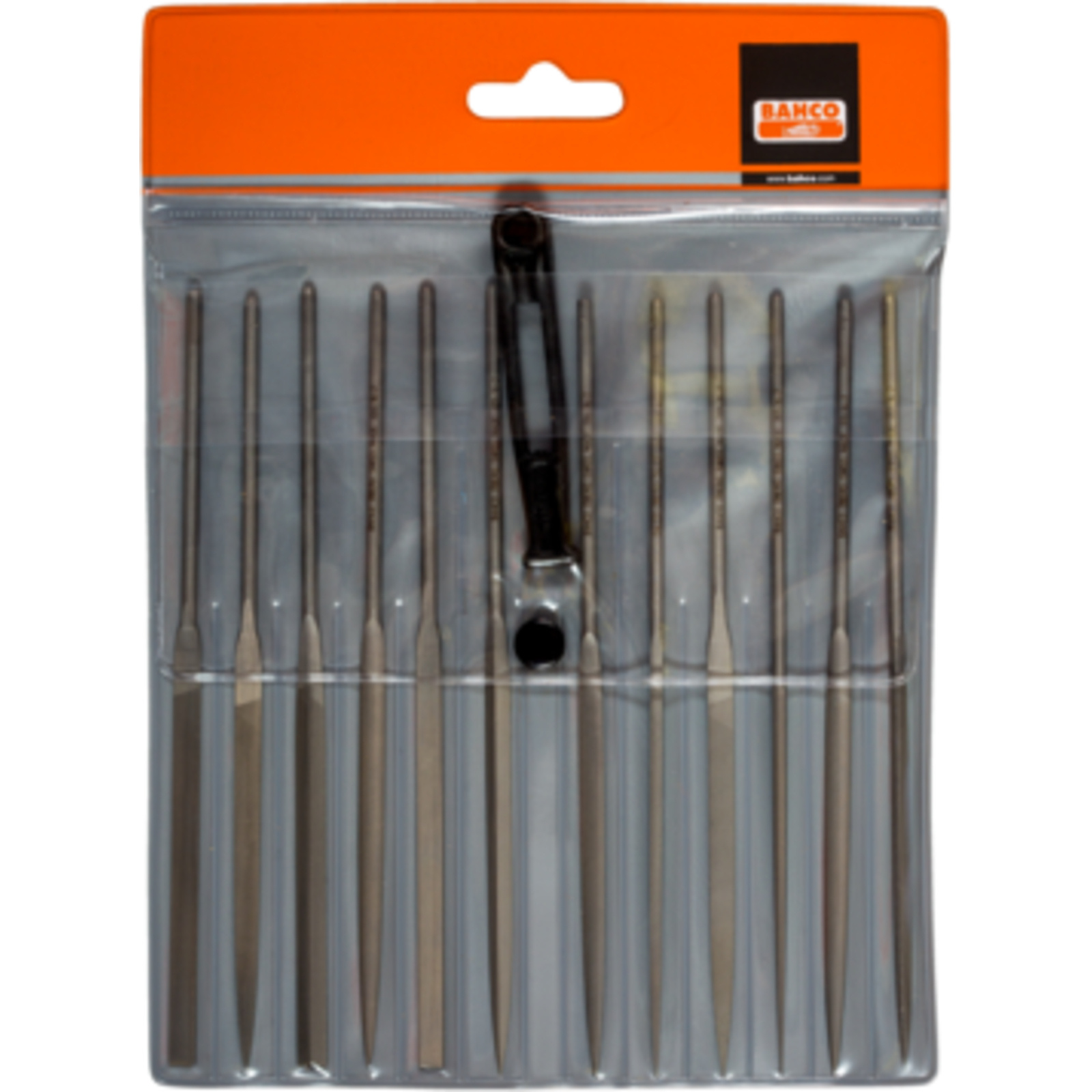 Jeu de limes aiguilles douces 160 mm 12 pièces sans manche avec trousse BAHCO - 2-472-16-2-0