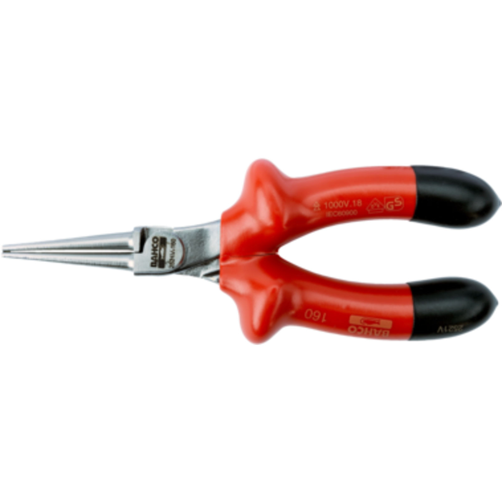 Pinces à bec rond isolées VDE 160 mm haute performance BAHCO - 2521V-160