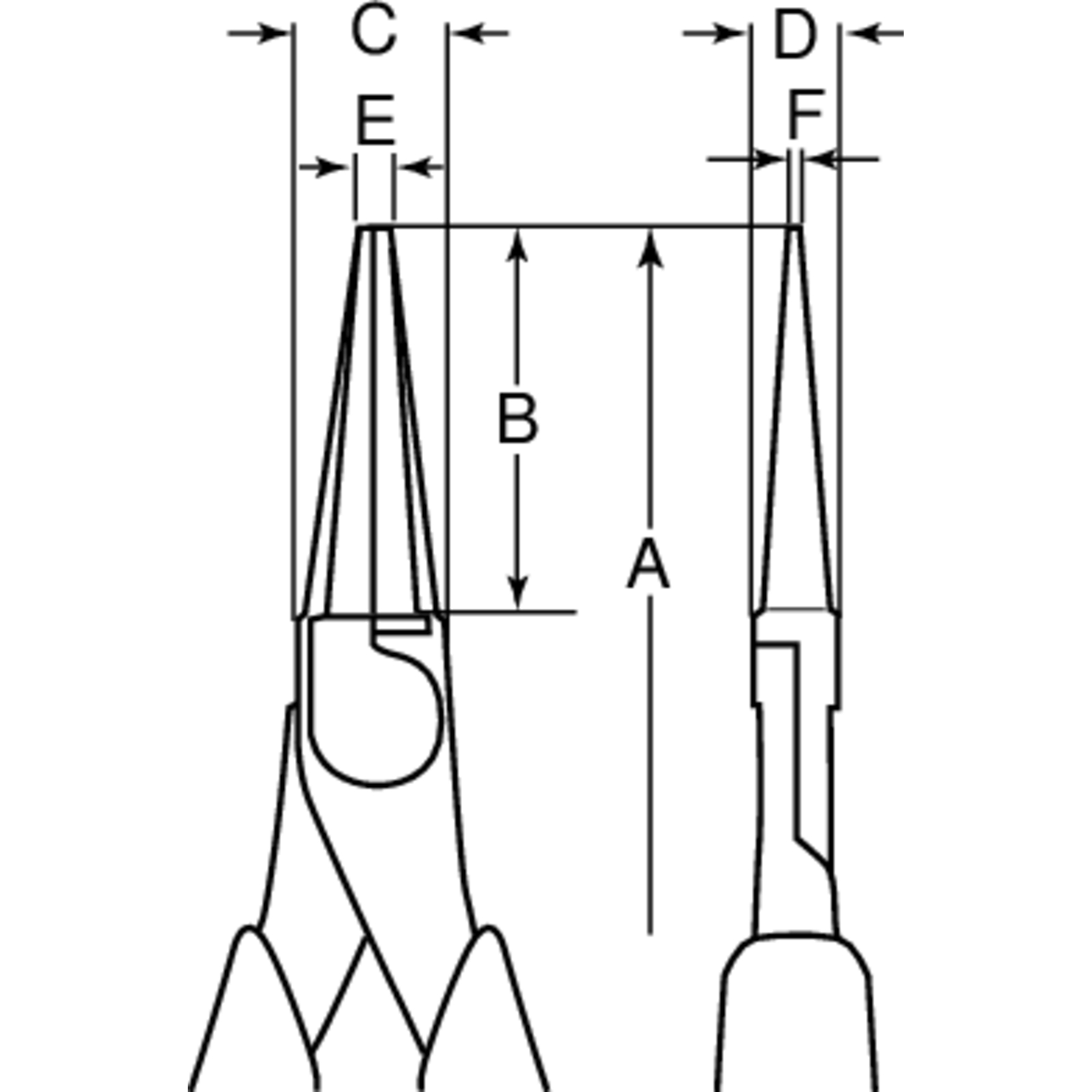 Pinces à bec rond isolées VDE 160 mm haute performance BAHCO - 2521V-160