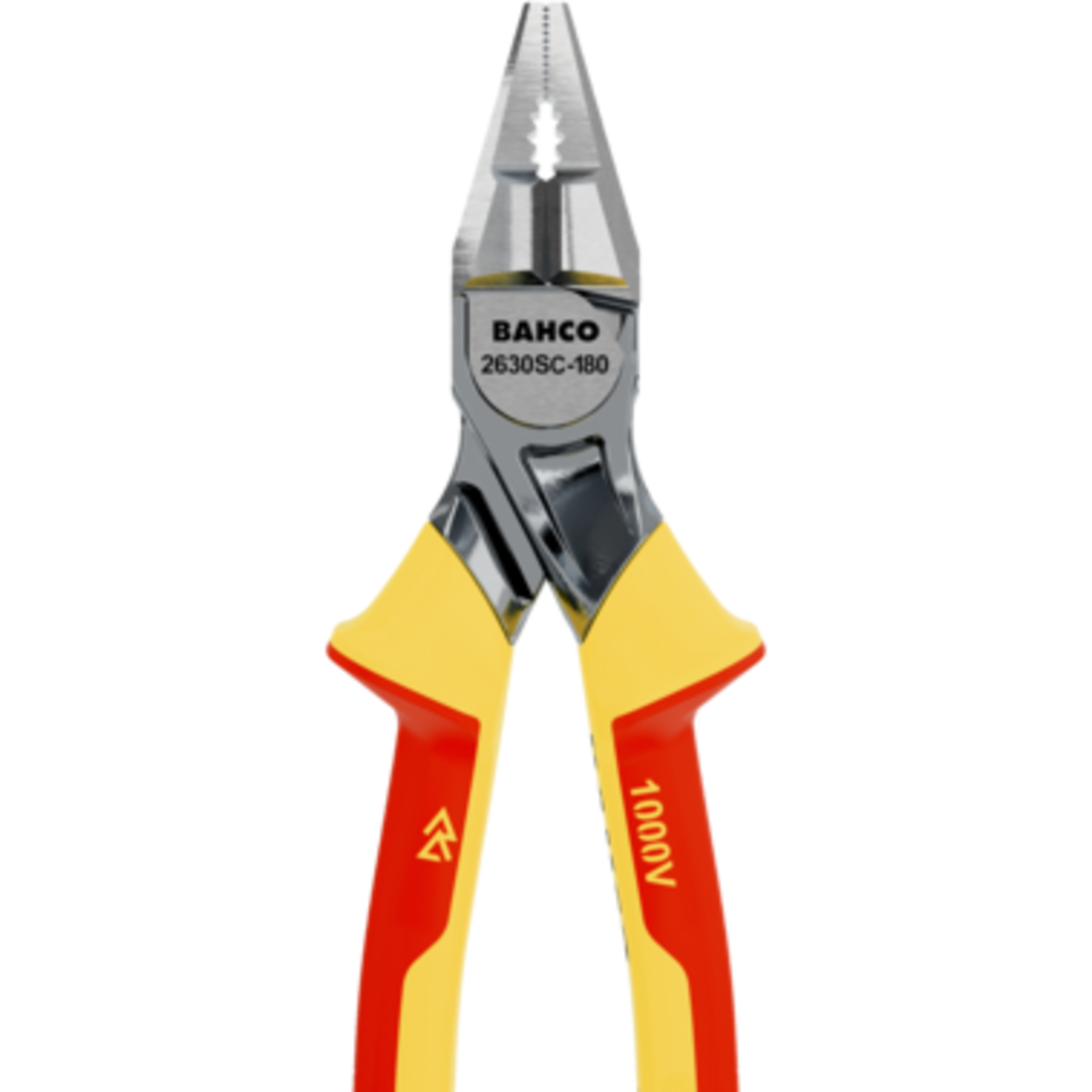 Pince mixte renforcée 180 mm poignées isolées 1000 V BAHCO - 2630SC-180