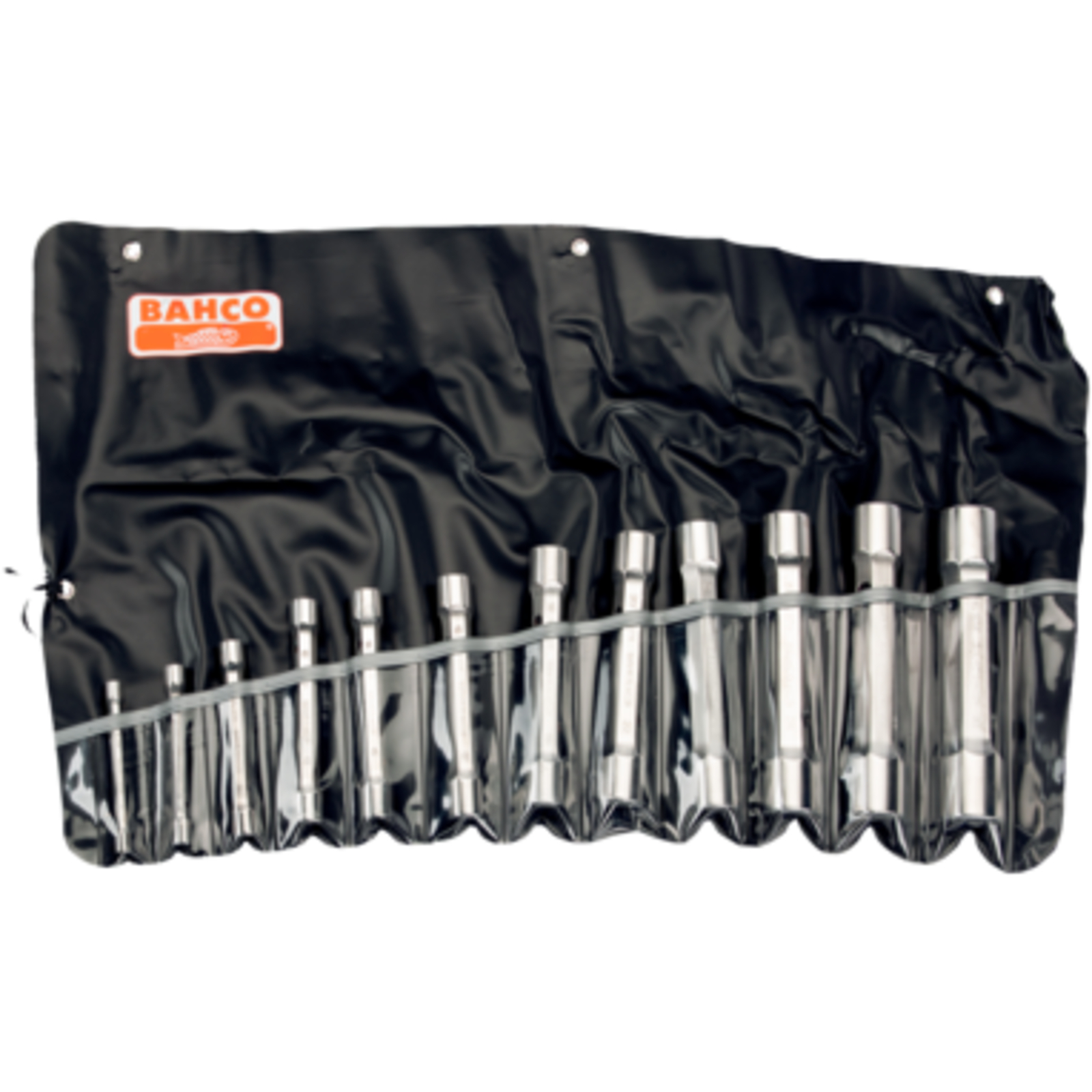 Jeu de clés à pipe droites doubles métriques 12 pcs avec pochette BAHCO - 27M/12T