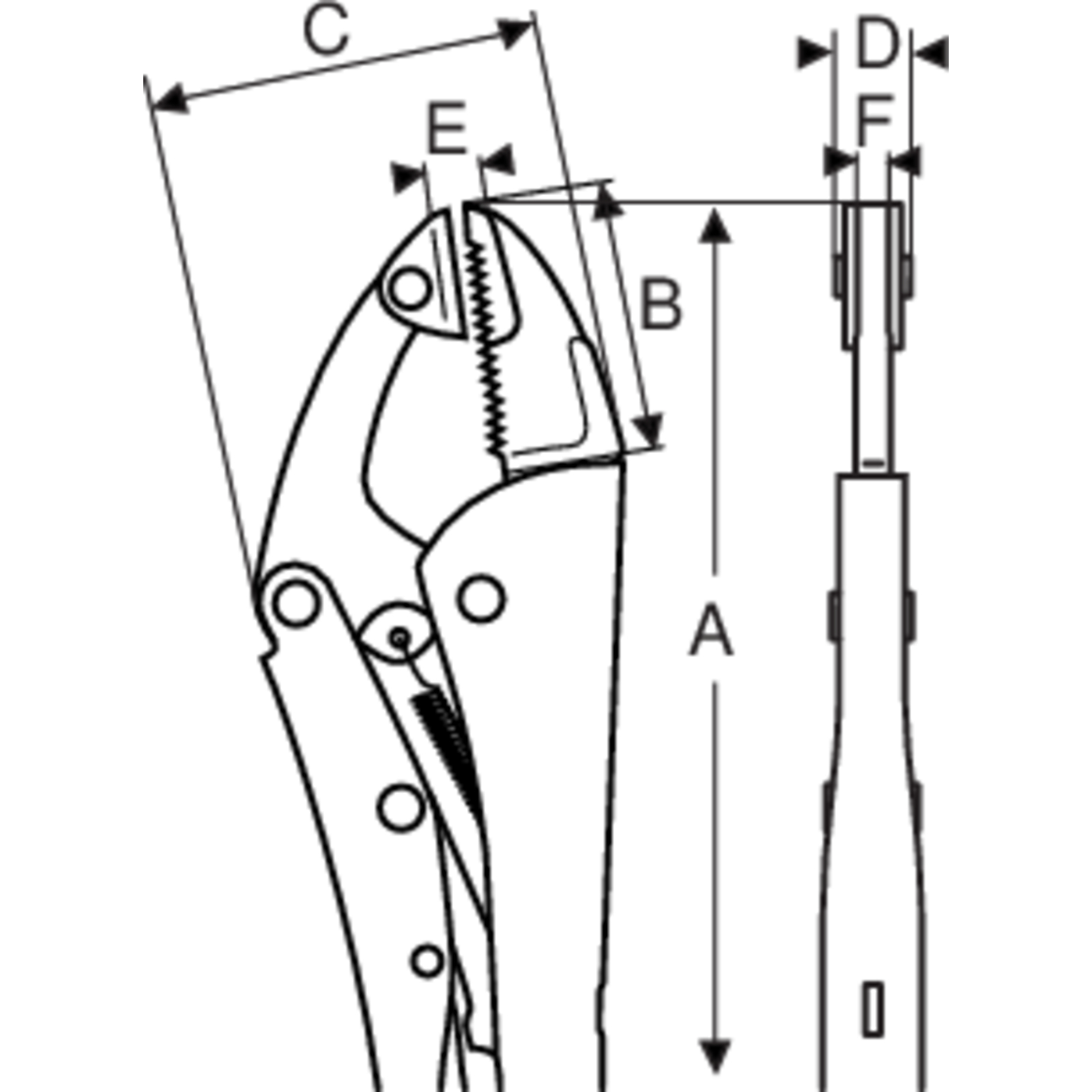 Pince coupe-fil à bec parallèle 250 mm capacité 45 mm BAHCO - 2955-250