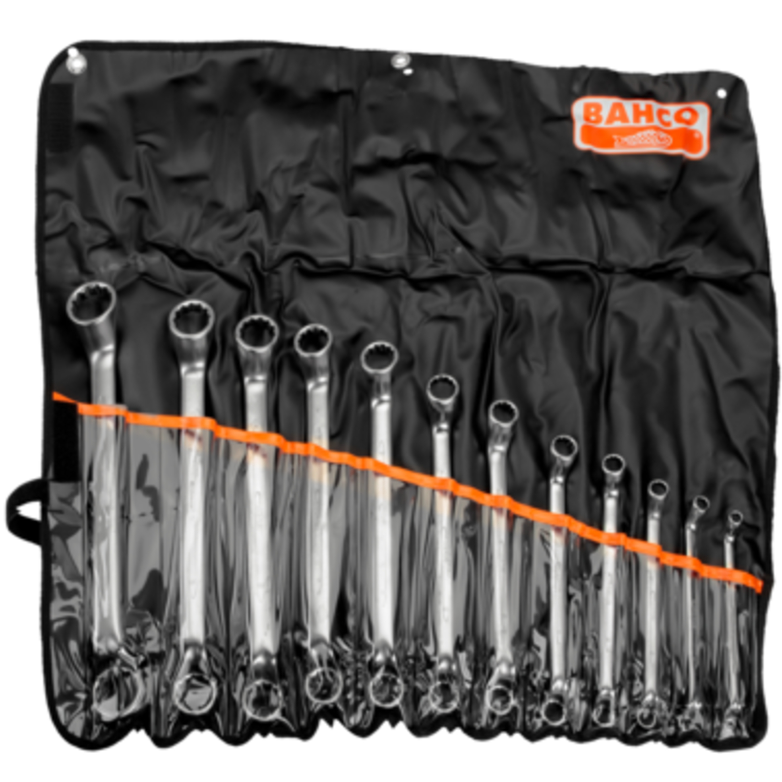 Jeu de clés polygonales doubles longues coudées 12 pcs métriques avec pochette BAHCO - 2M/12T