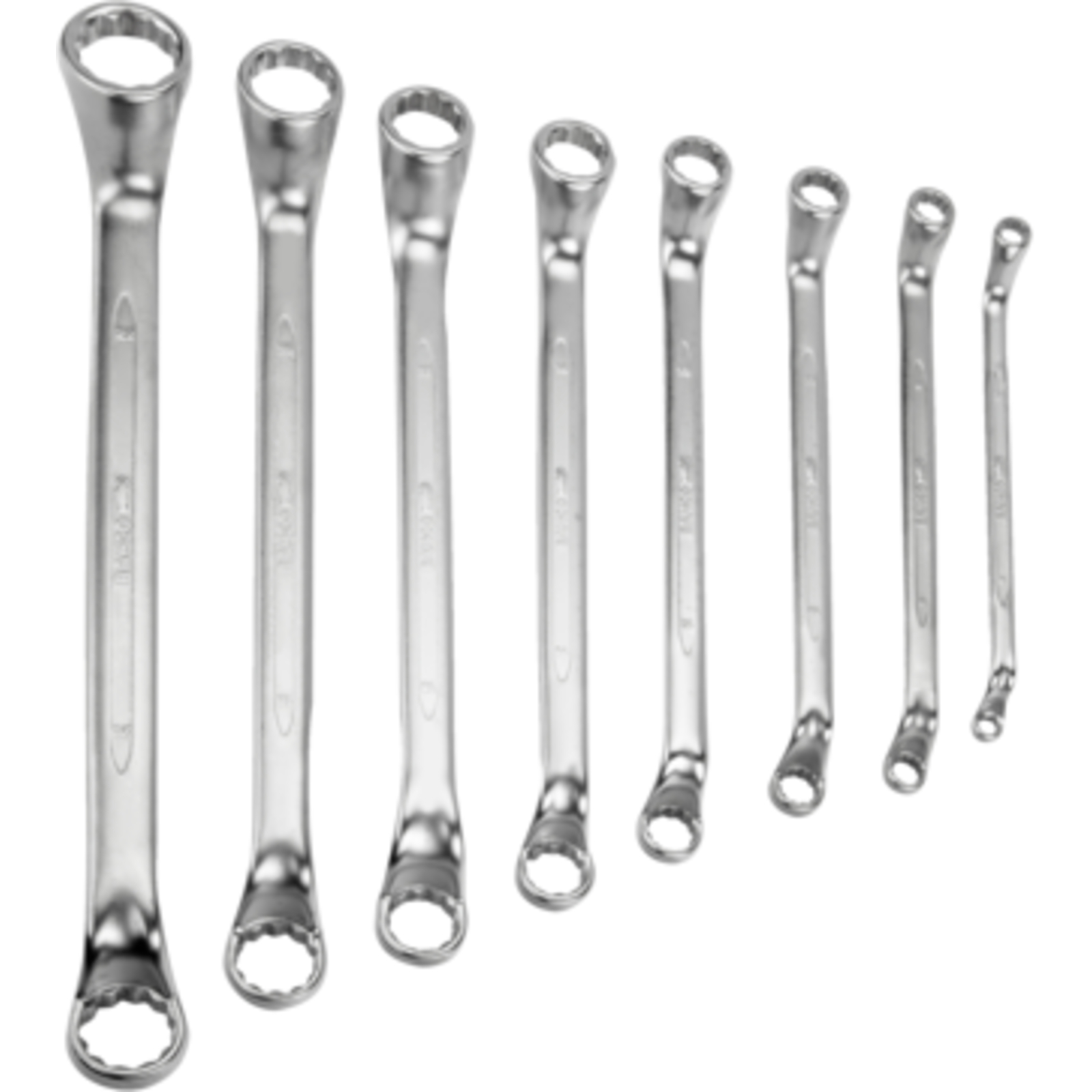 Jeu de clés polygonales doubles longues coudées 8 pcs boîte BAHCO - 2M/S8