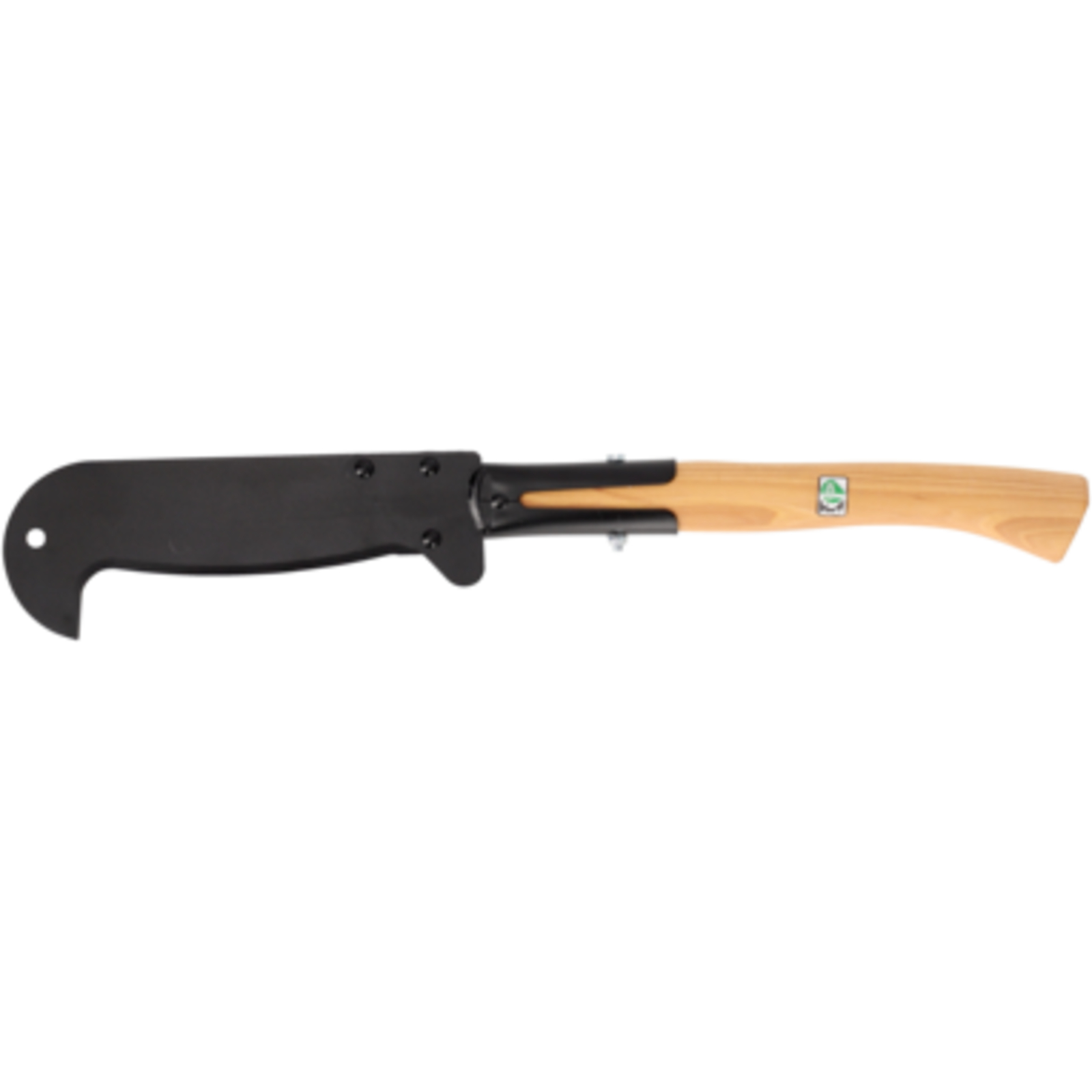 Couteau débroussaillage lame acier trempé manche bois hickory 600 mm avec protecteur BAHCO - 3005