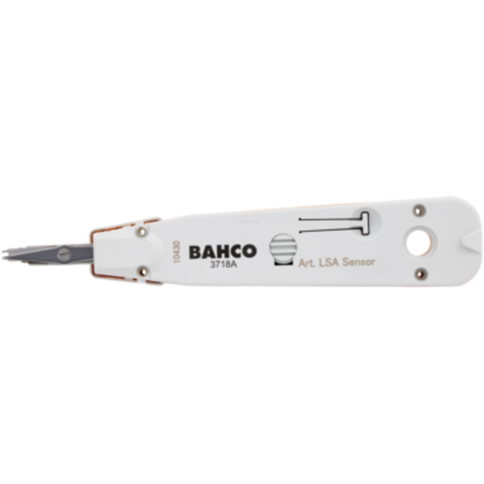 Instrument d’insertion pour blocs LSA 0,35-0,9 mm conducteur 0,7-2,6 mm avec crochet et lame rétractables BAHCO - 3718 A