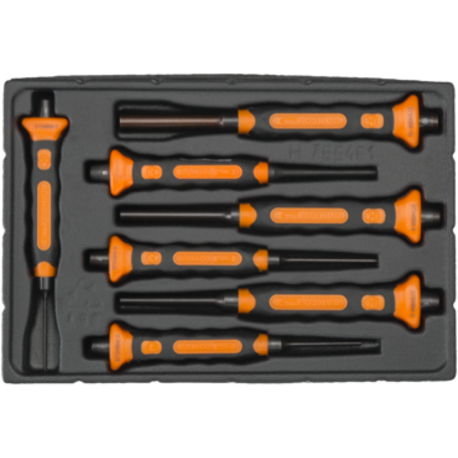 Jeu de chasse-goupilles cylindriques 7 pièces manche bimatière avec plateau BAHCO - 3734BMS/7