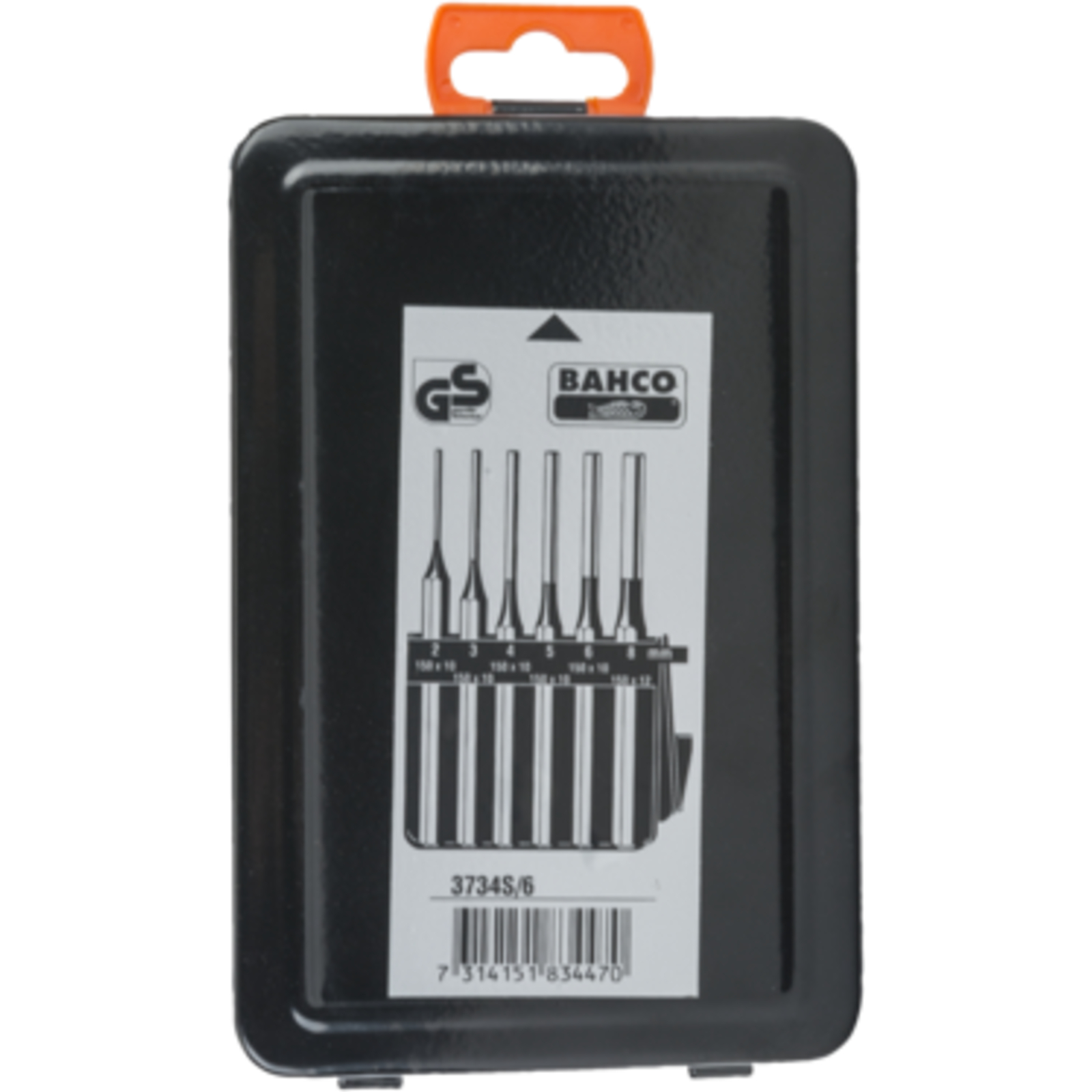 Jeu de chasse-goupilles gainés corps octogonal 6 pcs 2-8 mm BAHCO - 3734S/6