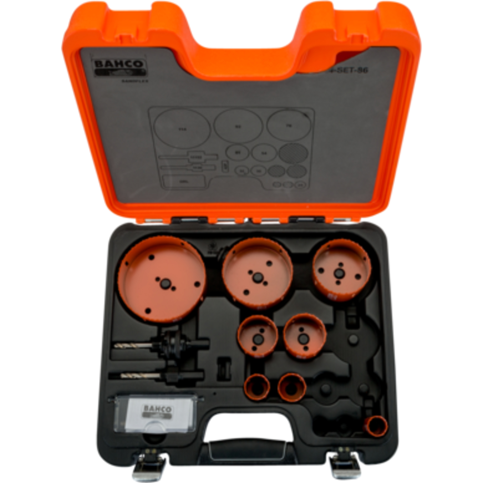Coffret scies trépans bimétal Sandflex 25-114 mm 12 pcs BAHCO - 3834-SET-86