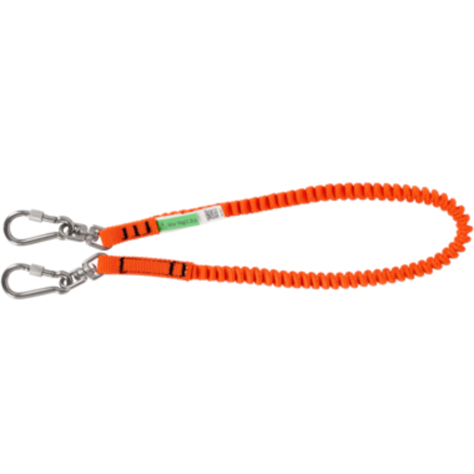 Lanières haute visibilité orange 1,40 m avec mousquetons pivotants inox 1 kg BAHCO - 3875-LY600