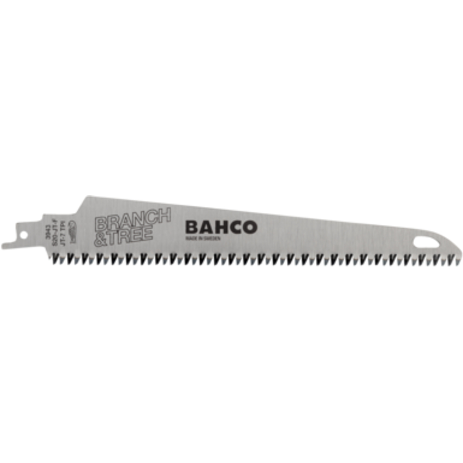 Lame scie sabre droite coupe fine 200 mm 7 dents/pouce JT BAHCO - 3943-S20-JT-F