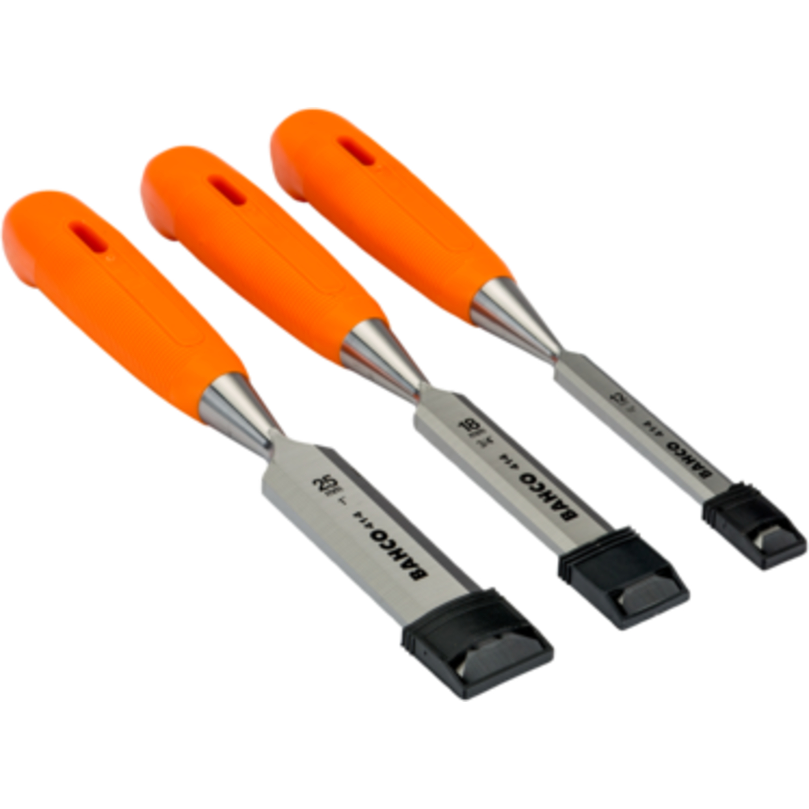 Jeu de burins bois 12 18 et 25 mm manche polypropylène avec étui BAHCO - 414-S3-EUR