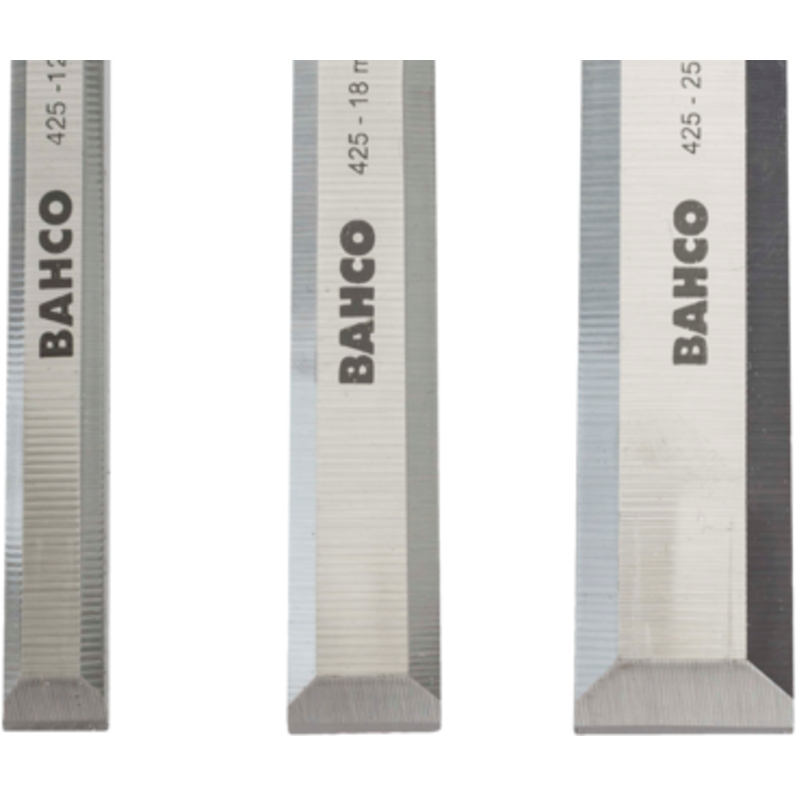 Jeu de burins bois 12 18 et 25 mm avec embouts protection BAHCO - 425-081