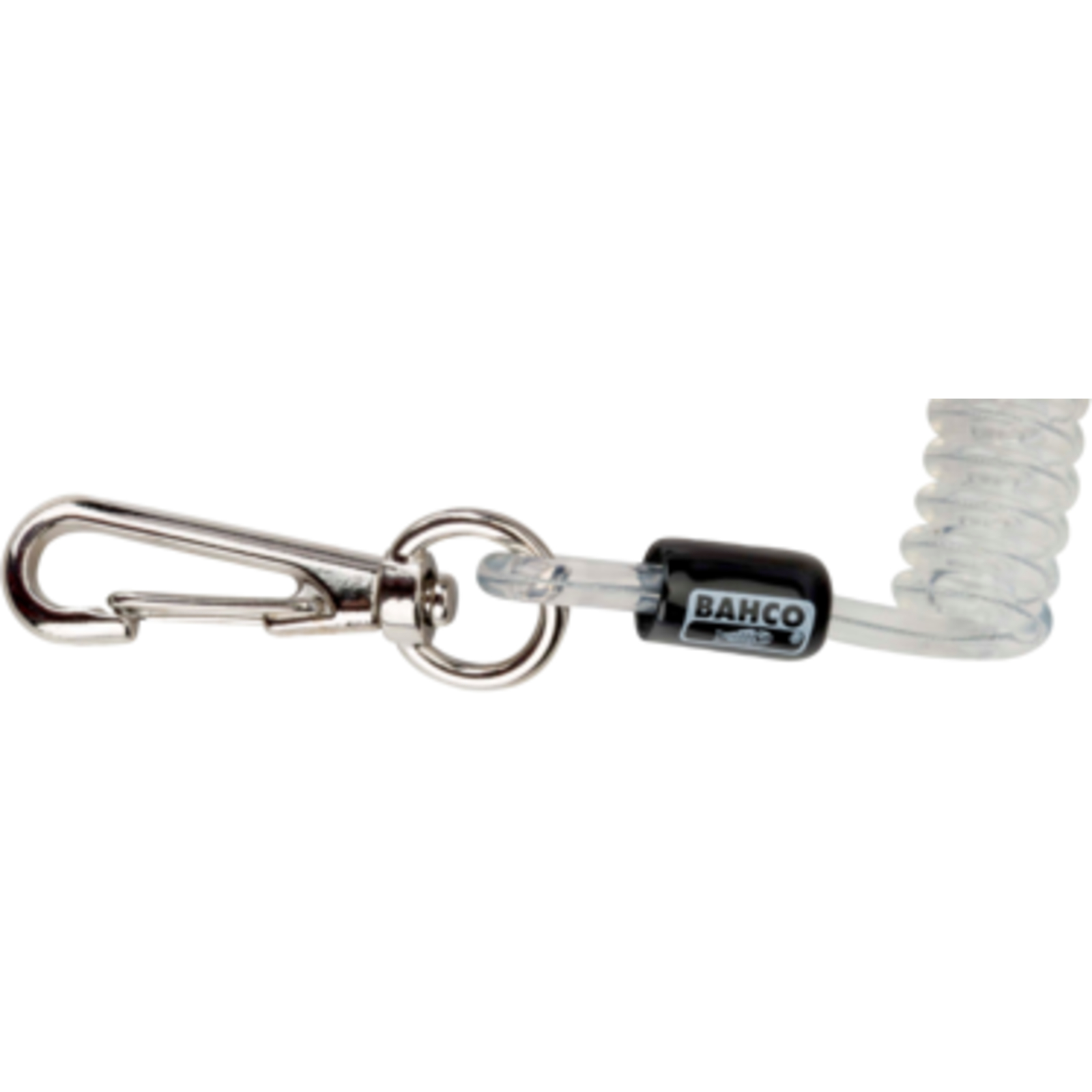 Longe spirale fil extensible 1,90 m ressort métal 1 mm avec mousquetons BAHCO - 439000000
