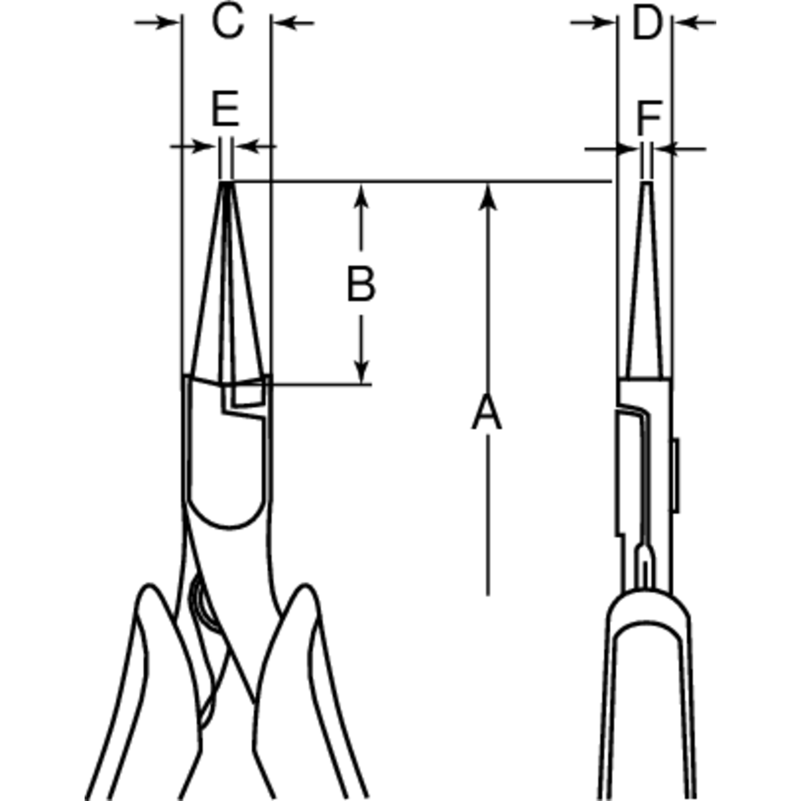Pince à bec rond compacte 135 mm avec poignées bimatière ERGO finition phosphatée BAHCO - 4530
