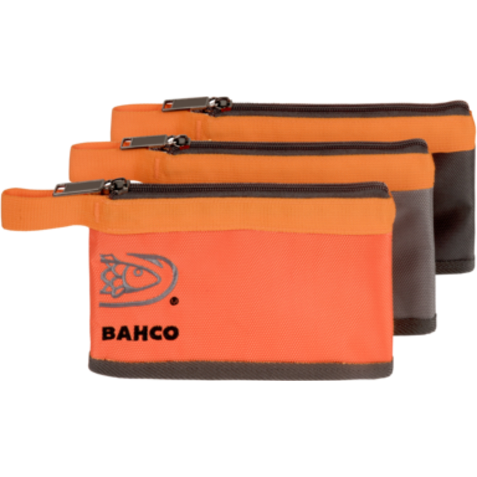 Pack 3 pochettes rangement 90 mm polyester 1680 deniers avec fermeture éclair et hanse BAHCO - 4750FB7-01