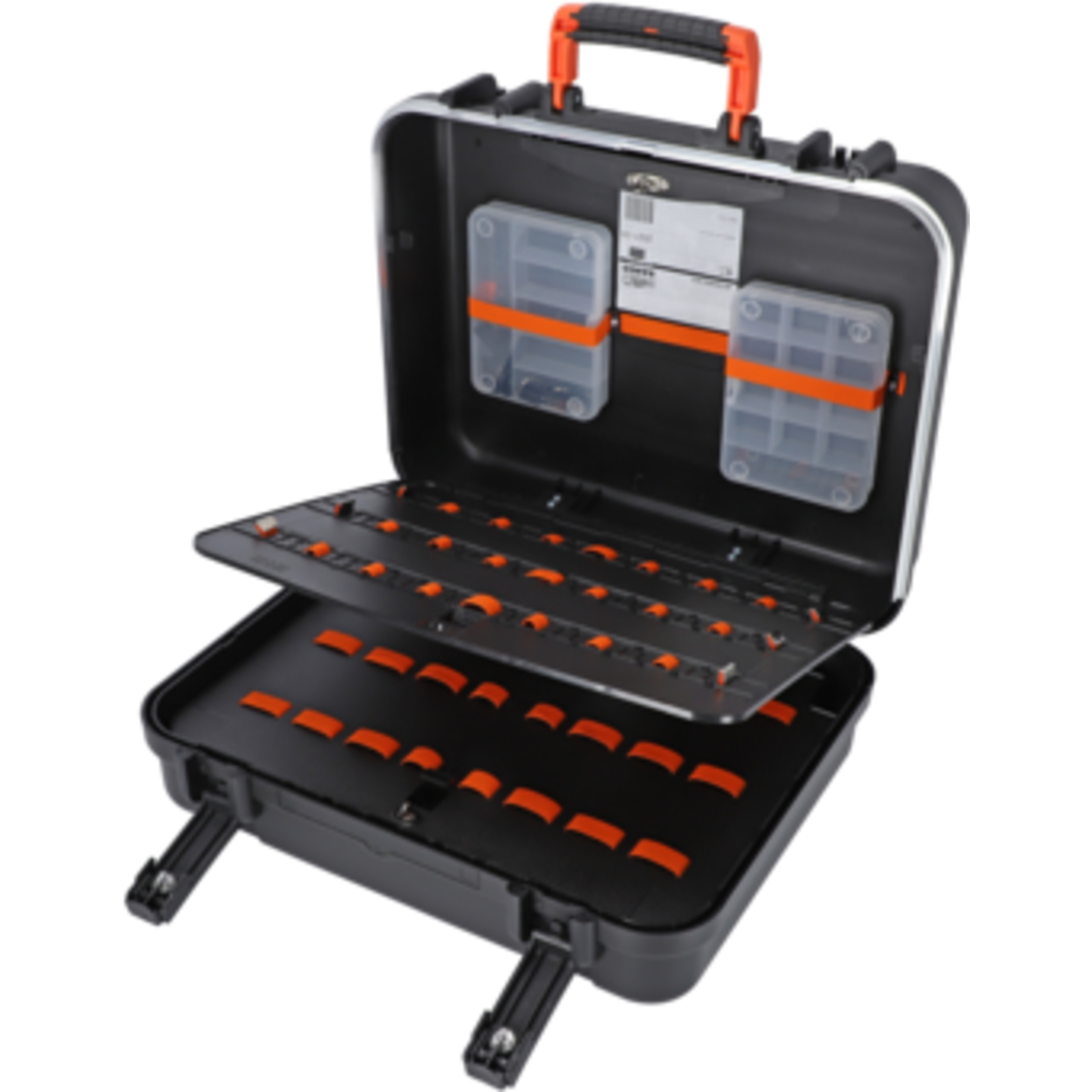 Boîte à outils rigide 23 L avec fermeture clé et compartiments BAHCO - 4750RC01