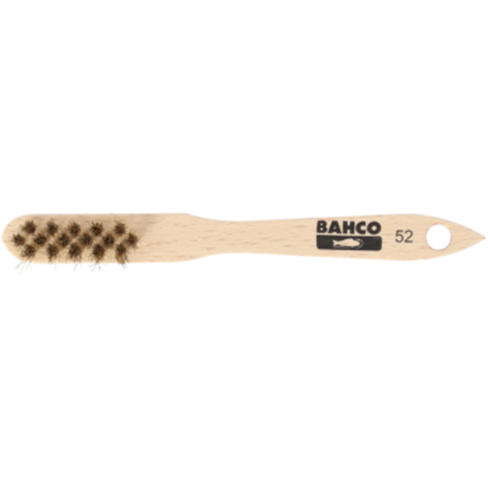 Brosse à bougie nettoyage têtes bougies 3 rangées laiton manche bois BAHCO - 52