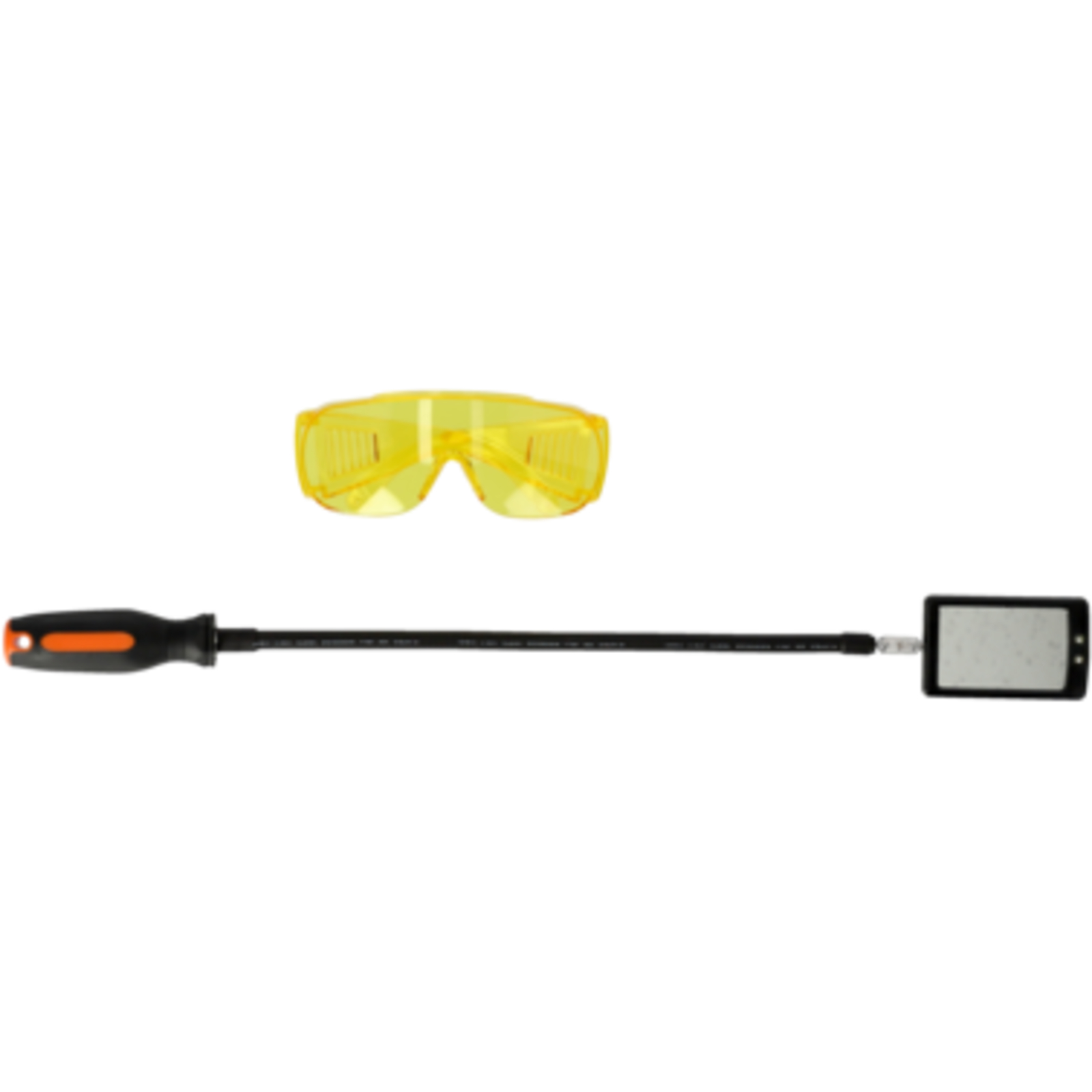 Miroir d’inspection orientable UV 550 mm avec lampe et lunettes de sécurité BAHCO - 5515FUV