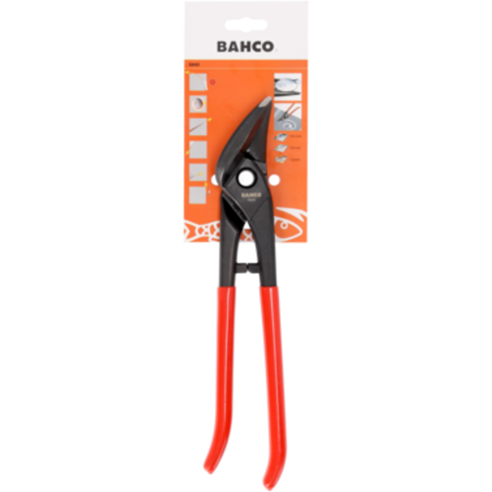 Cisaille à tôle coupe gauche et droite 280 mm matériaux durs BAHCO - 584D