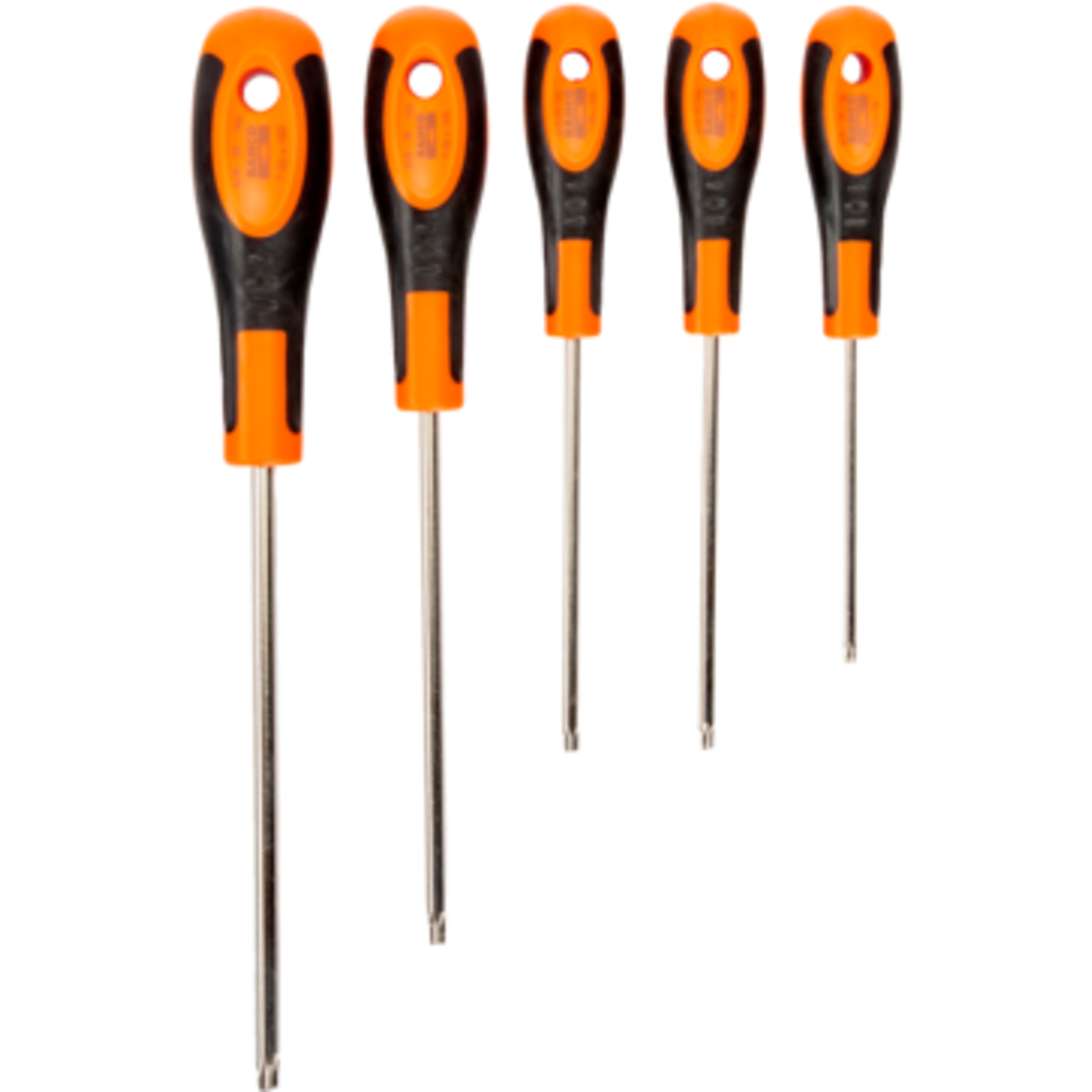 Jeu de tournevis TORX 5 pièces avec poignée bi-matière BAHCO - 612-5