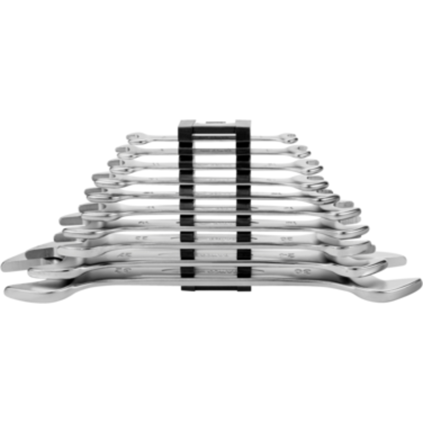 Jeu clés fourche doubles métriques 10 pcs avec clip plastique BAHCO - 6M/10C
