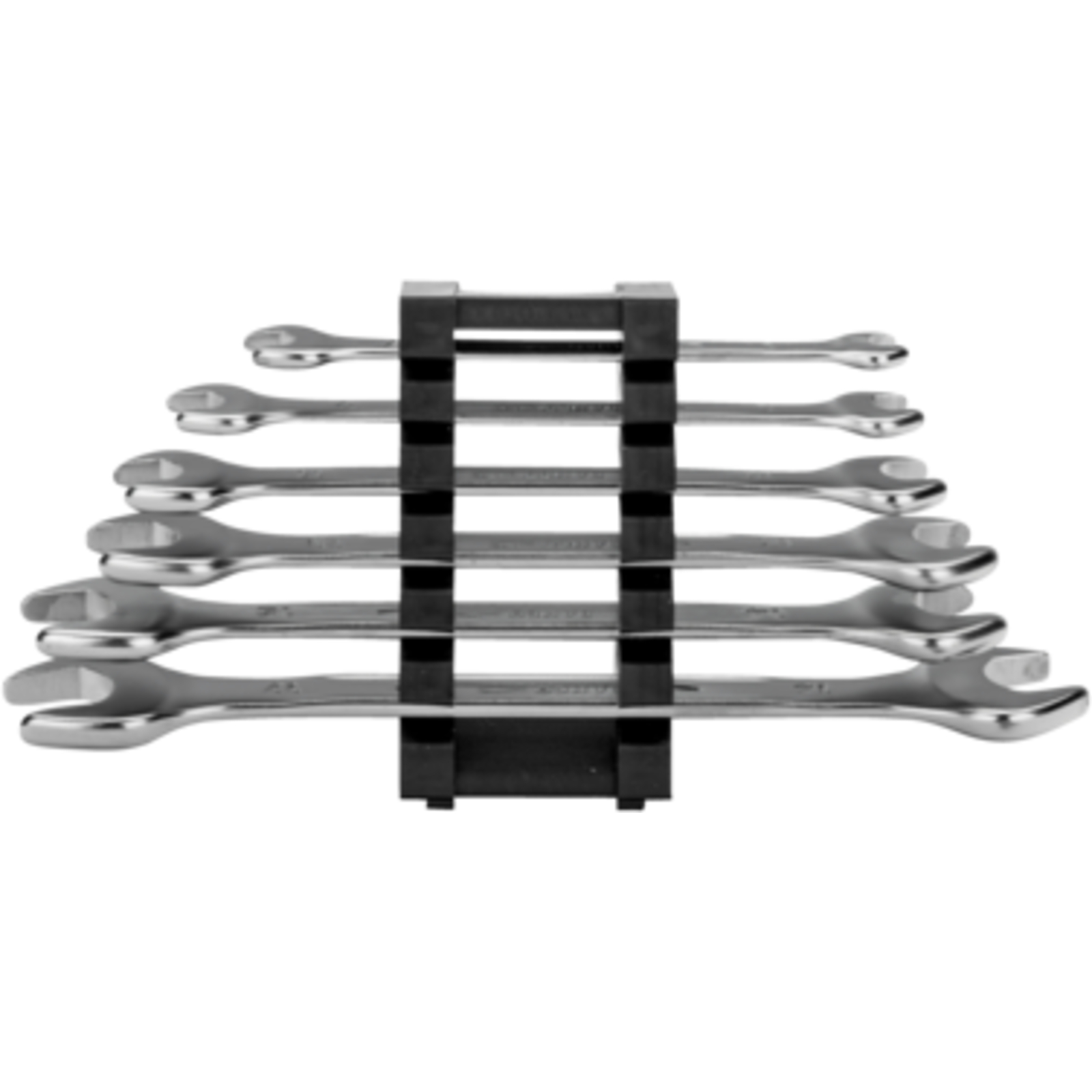 Jeu de clés à fourche doubles métriques 6 pièces avec clip plastique BAHCO - 6M/6C