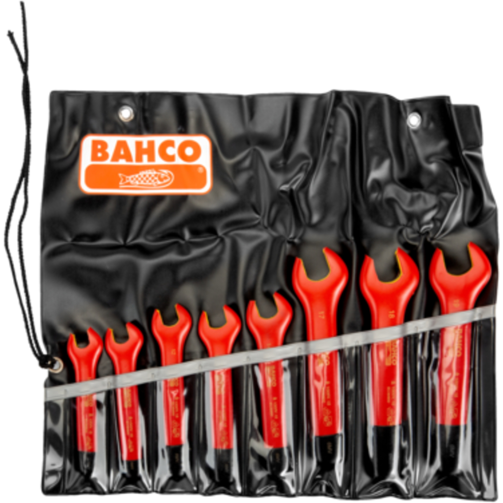 Jeu de clés à fourche isolées 10-19 mm 8 pièces 1000 V avec pochette BAHCO - 6MV/8T