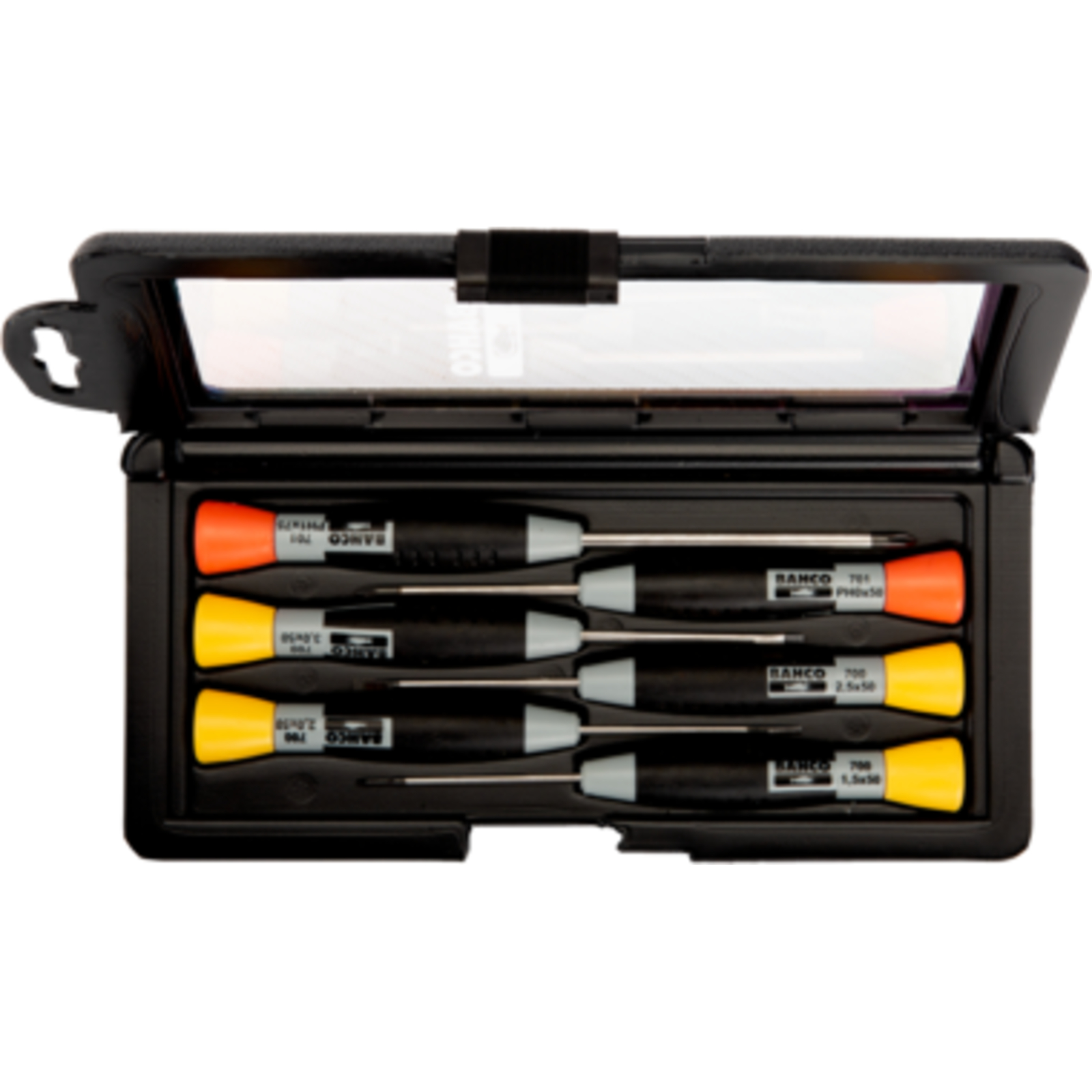 Jeu de tournevis précision fente/Phillips 1,5-3 mm PH0-PH1 6 pcs BAHCO - 706-1