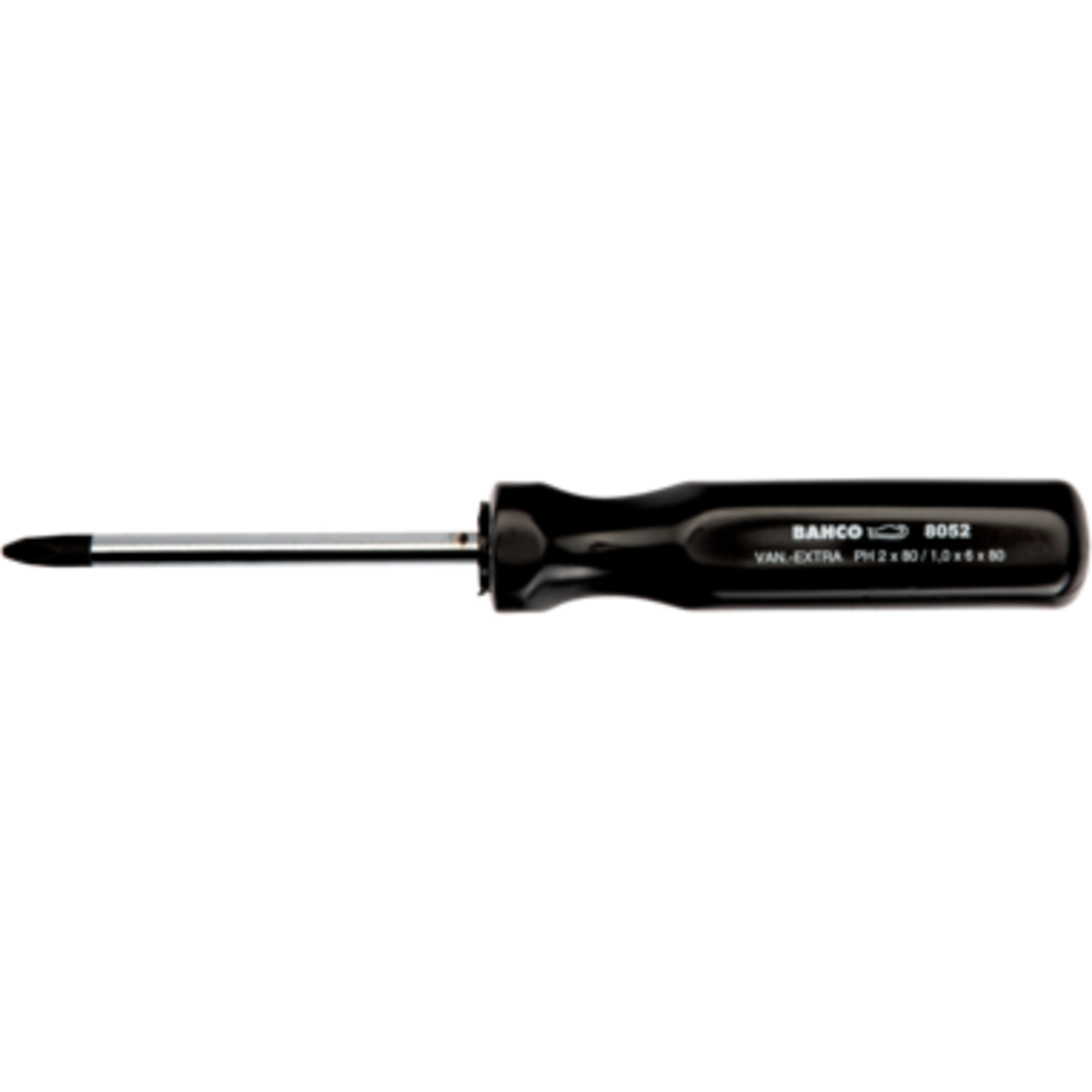 Tournevis à lame réversible fente/Phillips PH2 80 mm manche plastique BAHCO - 8052