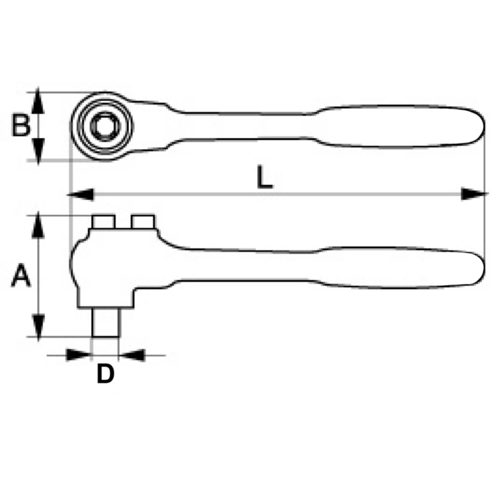 Cliquet isolé VDE 1/2