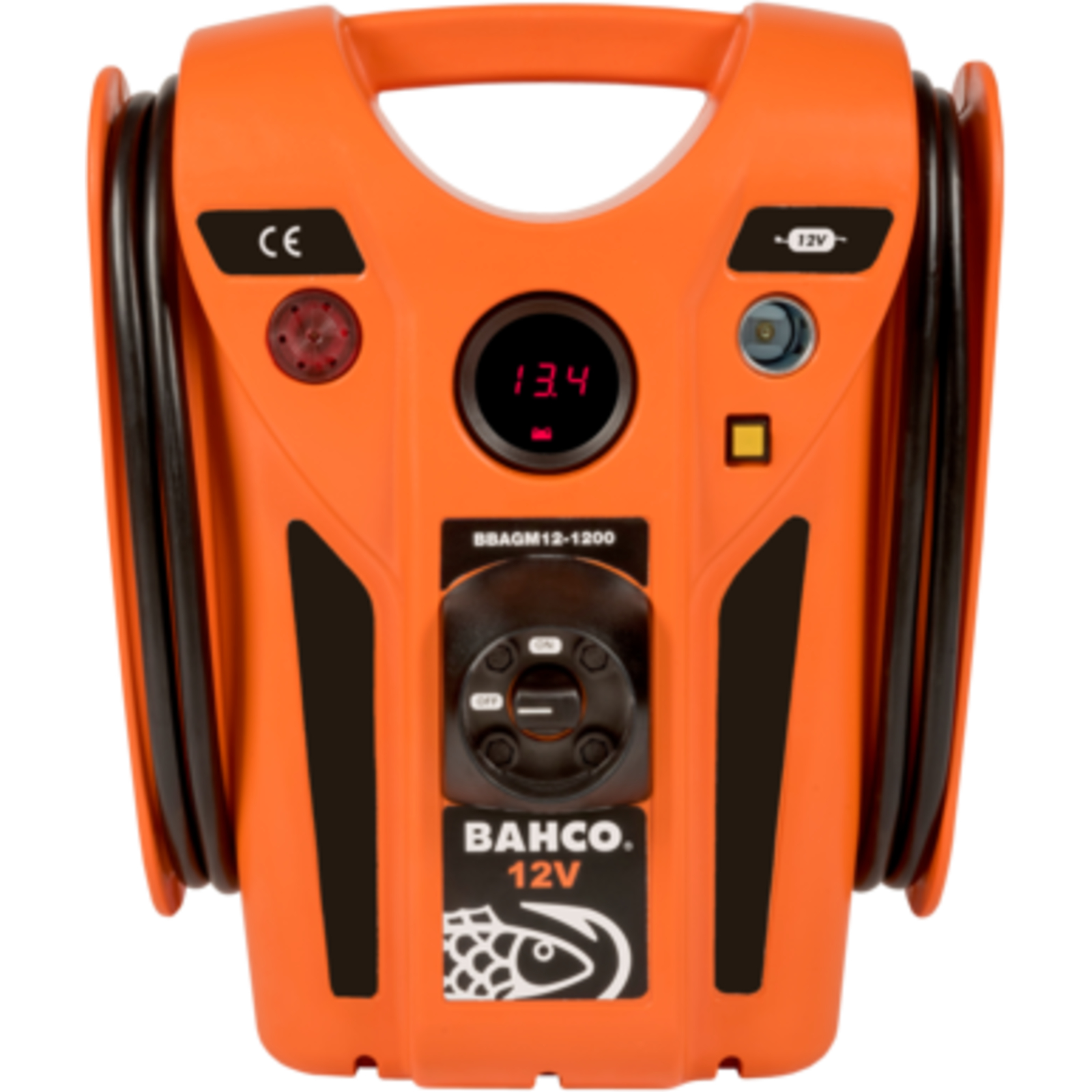 Booster 12 V 1200 A avec voltmètre et chargeur automatique BAHCO - BBAGM12-1200