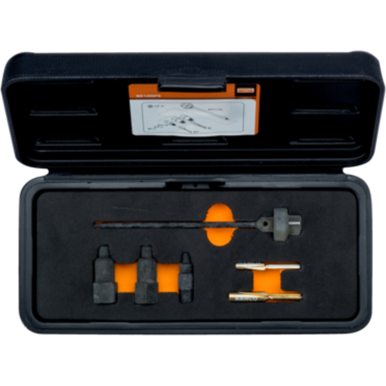 Coffret de nettoyage puits bougie préchauffage 8 et 10 mm avec guide d'alésoir BAHCO - BE1200P6