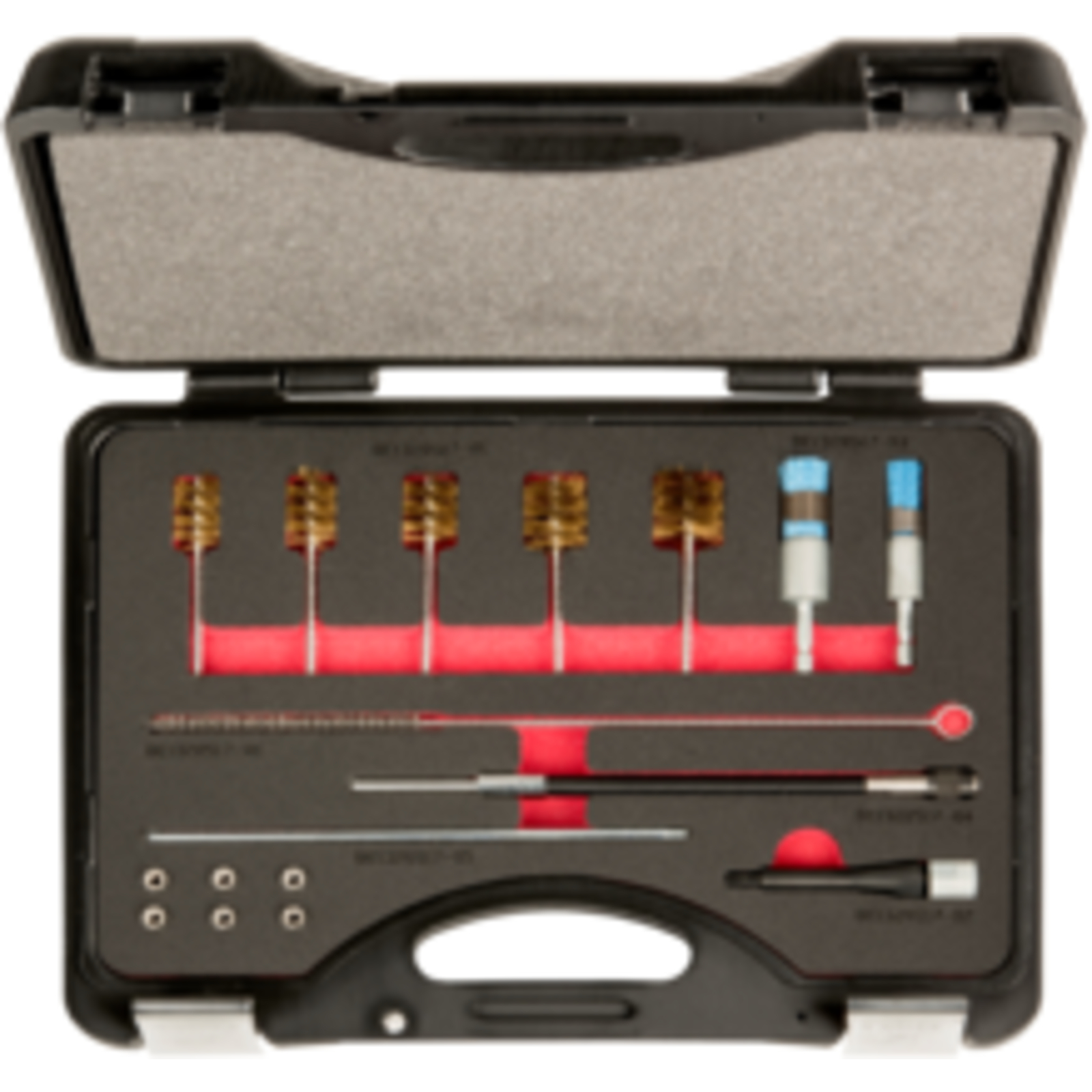 Coffret nettoyage sièges injecteurs diesel 17 pièces avec brosses et manchons M5 BAHCO - BE1320S17