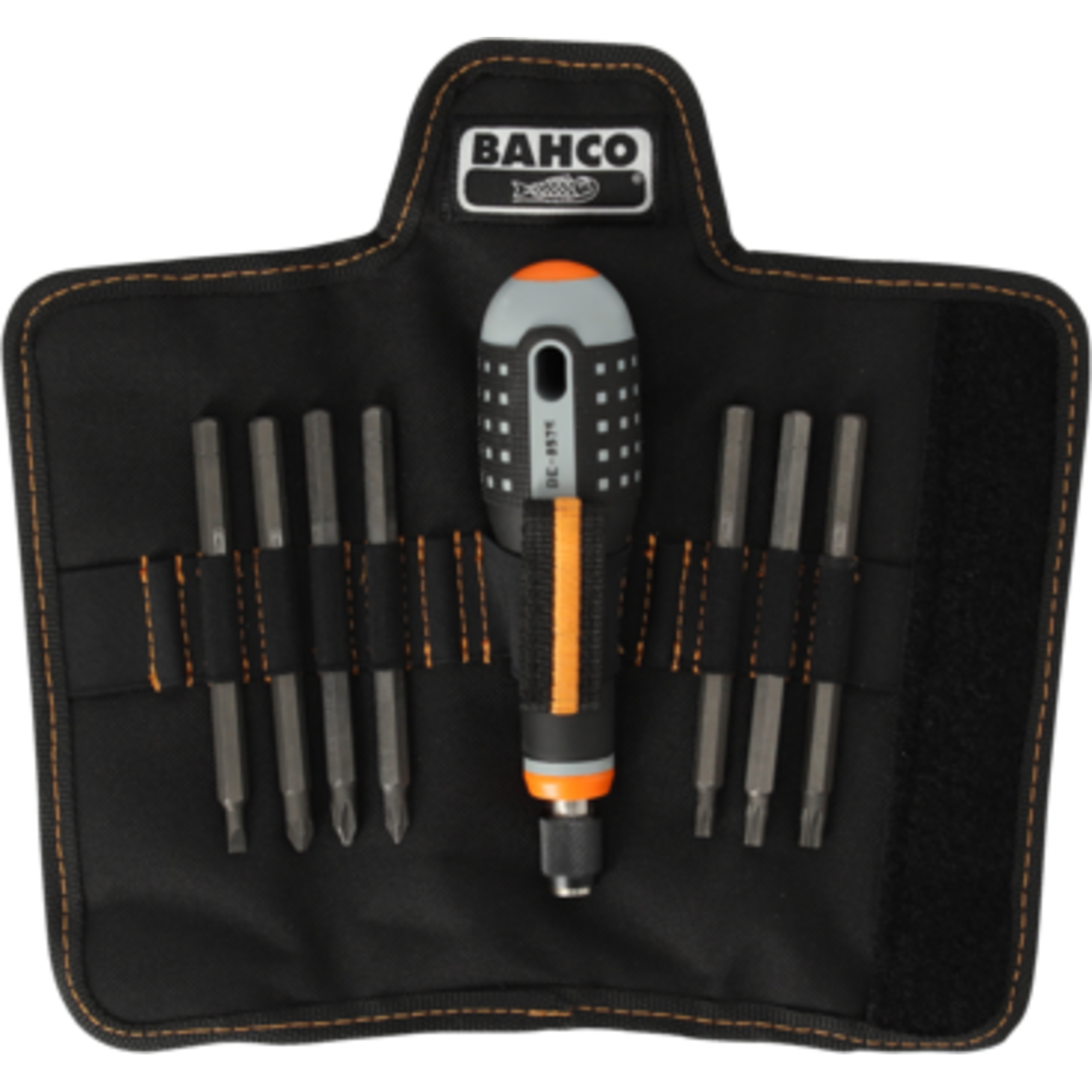 Tournevis ERGO 8 pièces lames interchangeables fente/Phillips/TORX BAHCO - BE-8574