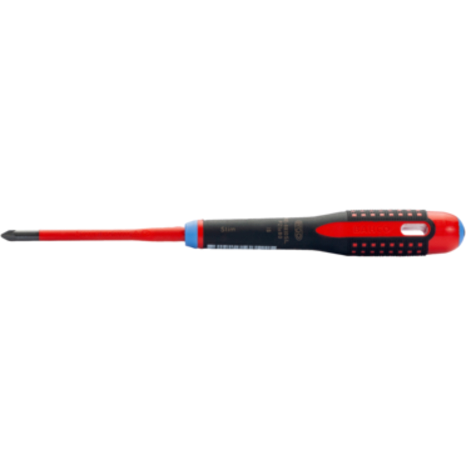Tournevis Pozidriv isolé VDE PZ2 100 mm manche trimatière ERGO BAHCO - BE-8820SL