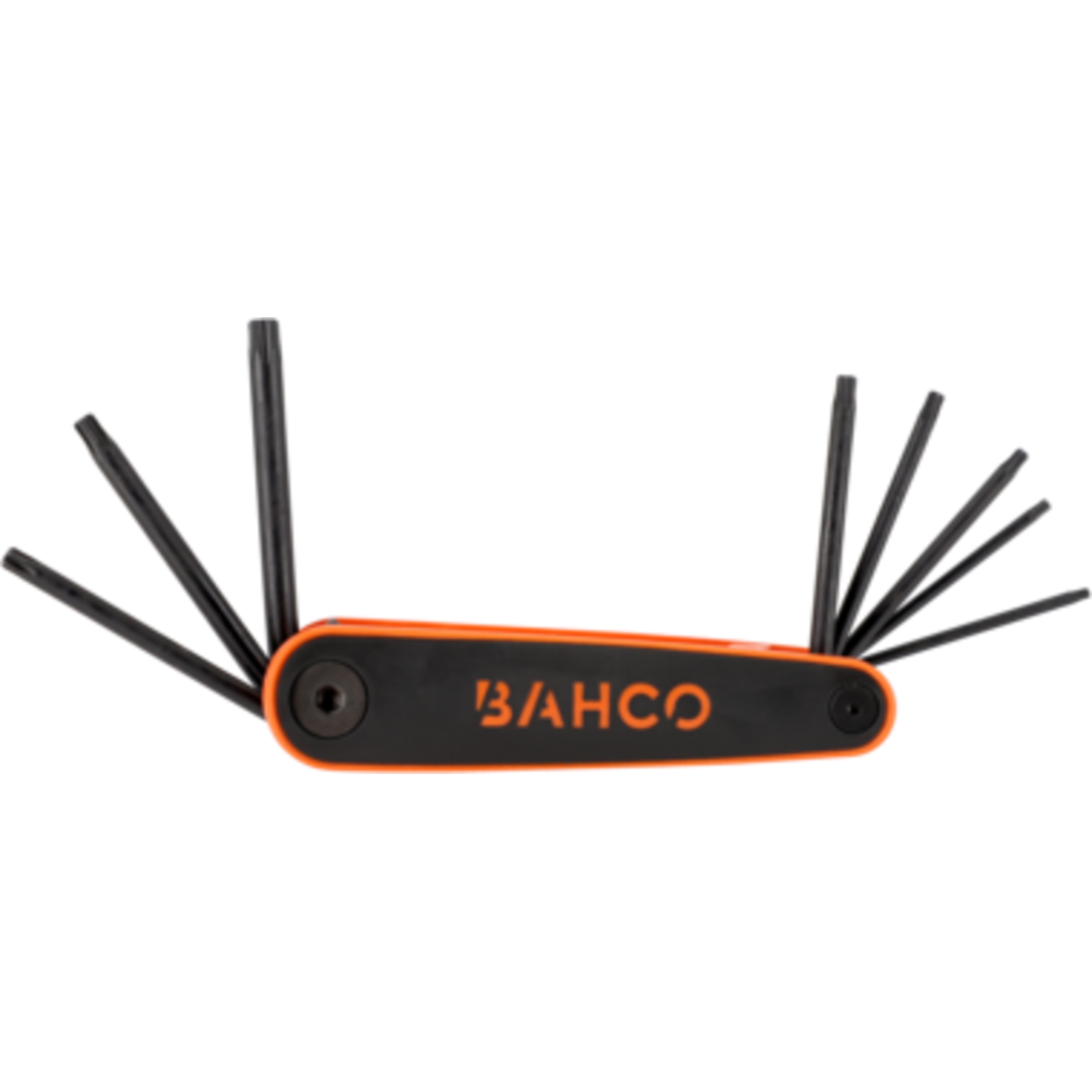 Jeu de clés mâles Torx repliable 8 pièces finition phosphatée poignée souple BAHCO - BE-8975B