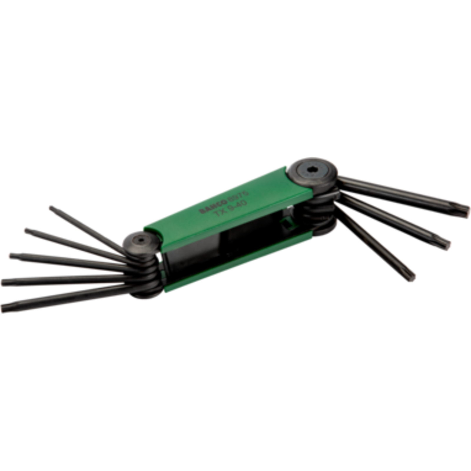 Jeu de clés mâles TORX repliable 8 pcs finition phosphatée BAHCO - BE-8975