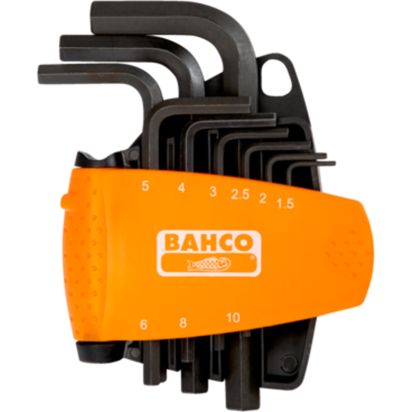 Jeu de clés mâles 6 pans métriques 9 pcs avec support compact bi-matière BAHCO - BE-9578