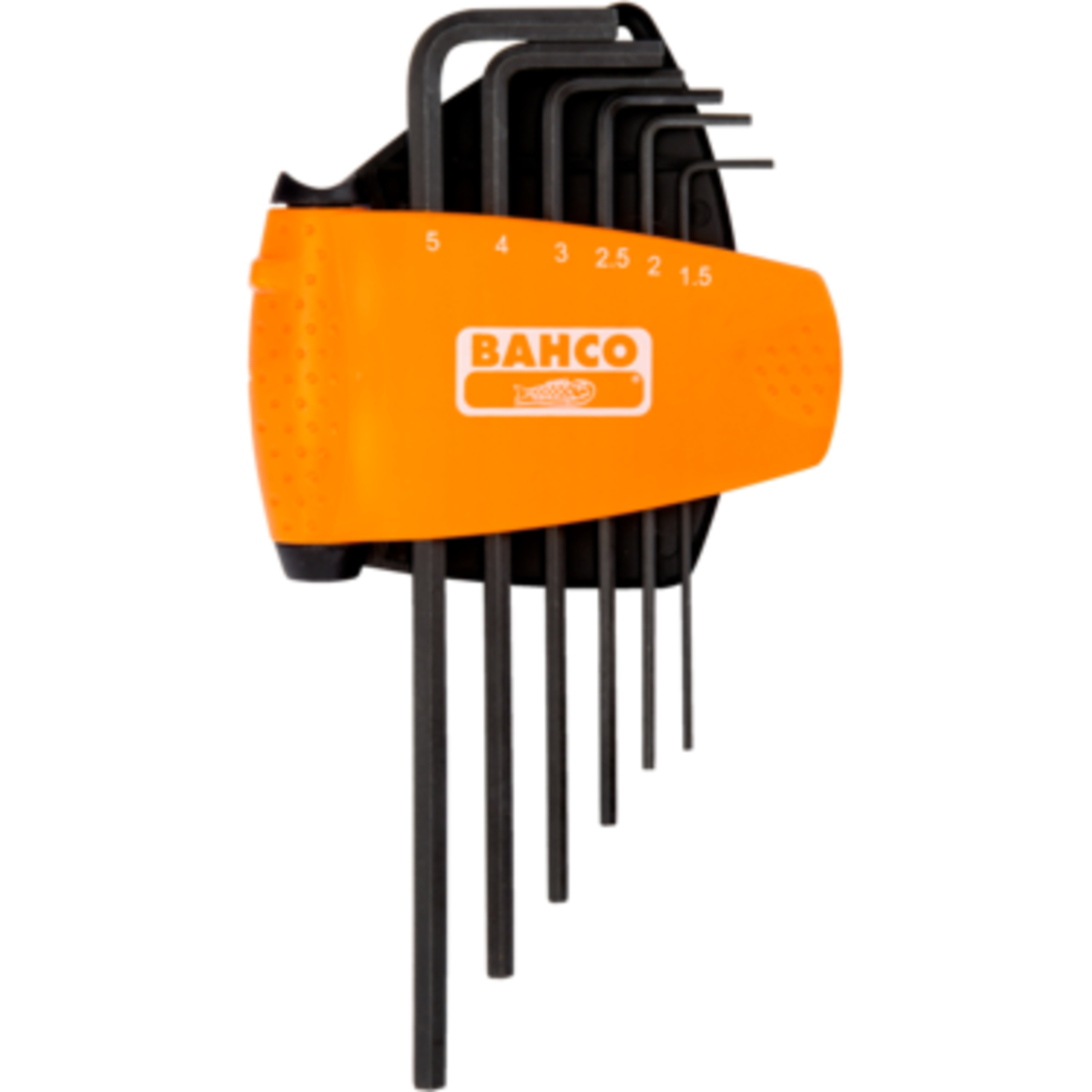 Jeu de clés mâles 6 pans longues métriques 1,5-5 mm finition phosphatée 9 pcs BAHCO - BE-9586
