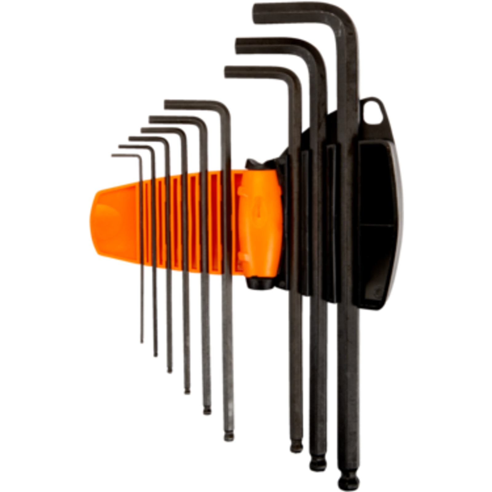 Jeu de clés mâles 6 pans longues tête sphérique métriques 9 pcs avec support aimanté BAHCO - BE-9688