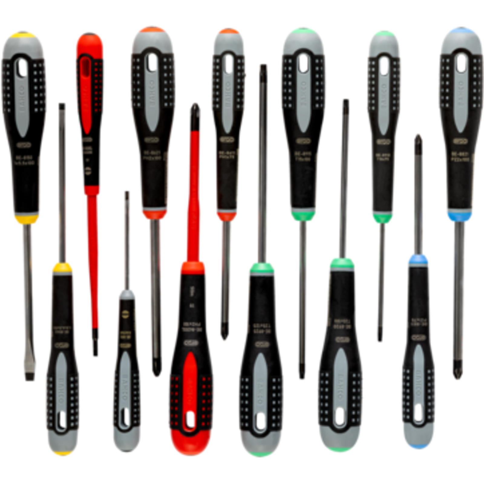 Jeu de tournevis ERGO 13 pièces vis à fente Phillips Pozidriv TORX BAHCO - BE-9879