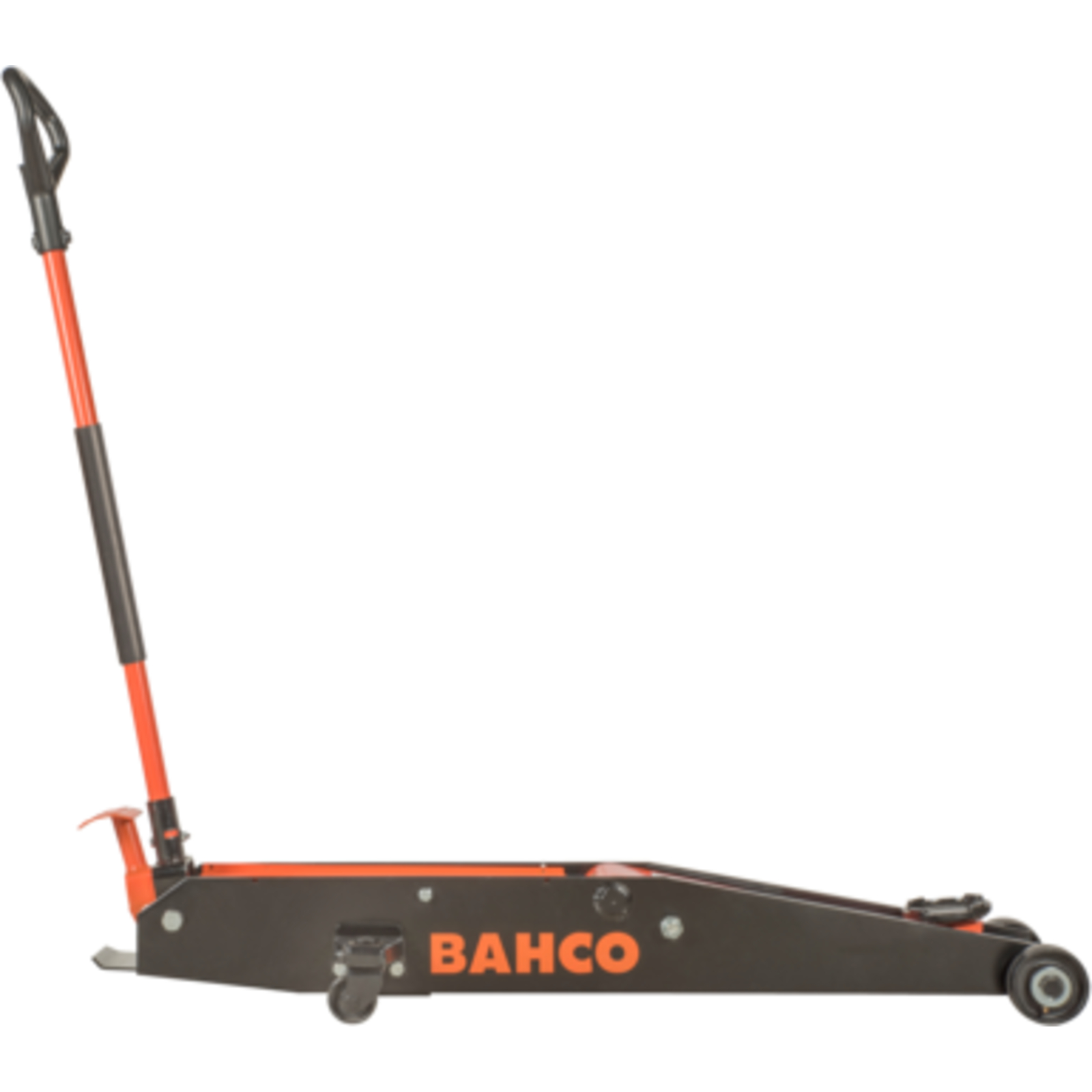 Cric hydraulique 5T extra long acier avec selle Ø130 mm et bac rangement BAHCO - BH15000B