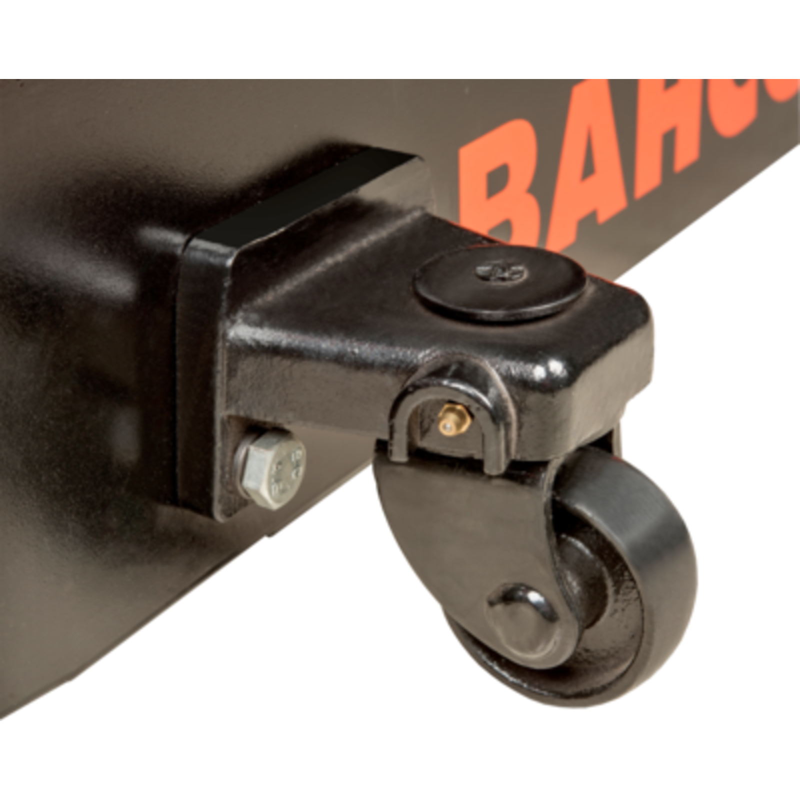 Cric hydraulique 5T extra long acier avec selle Ø130 mm et bac rangement BAHCO - BH15000B