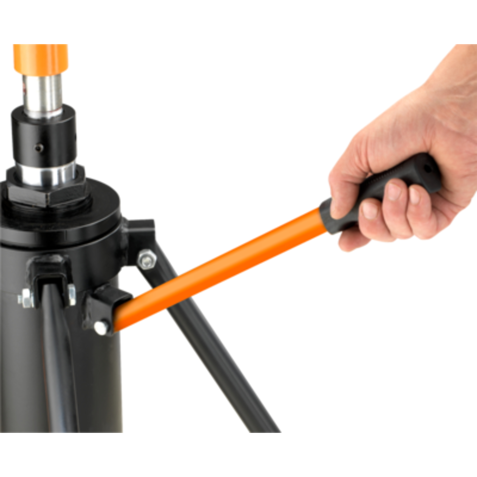Vérin de fosse hydraulique double piston 1T avec pédale et roues freinées BAHCO - BH5DP1000QA