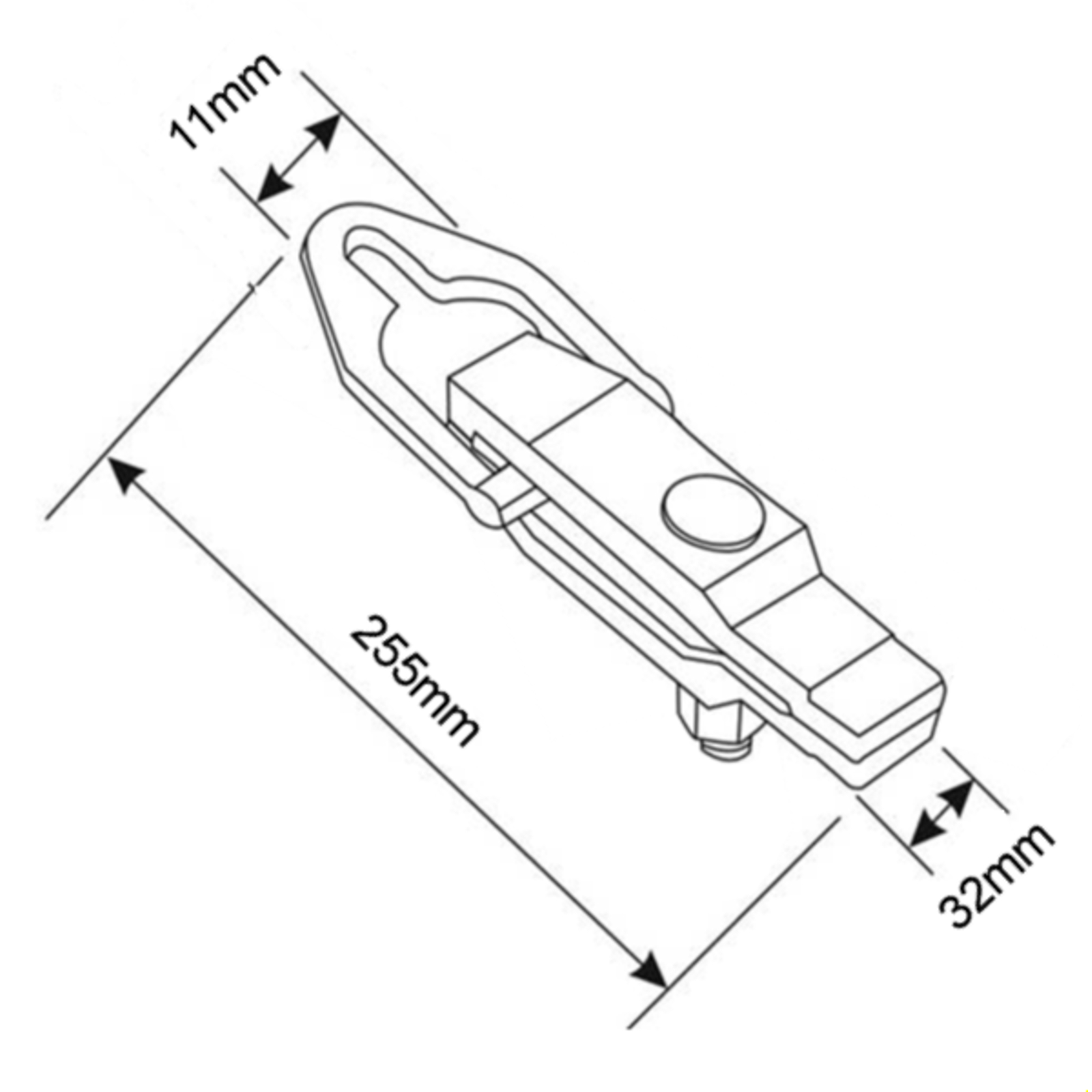 Pince de serrage carrosserie acier Cr-Mo finition phosphatée noire BAHCO - BH8BC3
