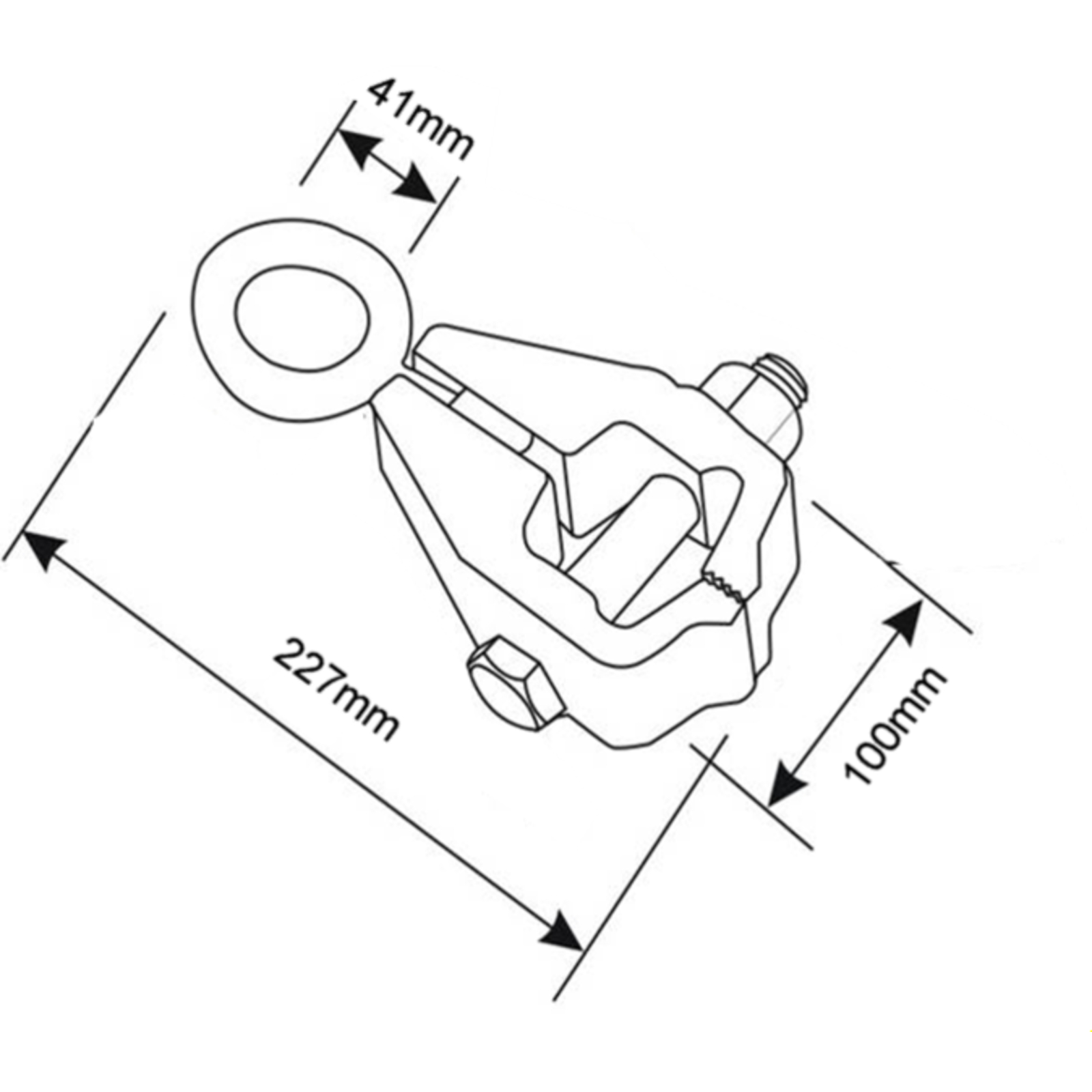 Pince de serrage carrosserie acier Cr-Mo finition phosphatée noire BAHCO - BH8BC5