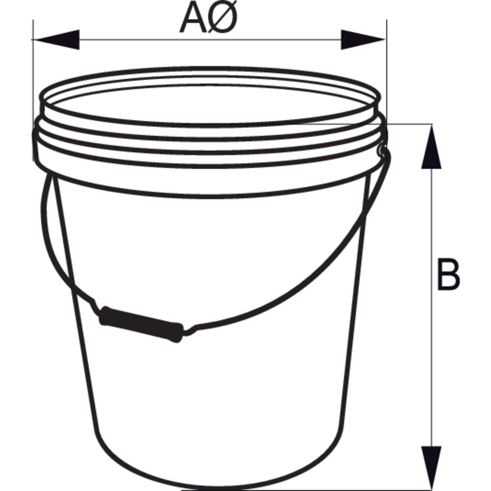 Seau couteaux 75 pièces acier carbone 1446-CS avec couvercle sécurisé BAHCO - BUCKET - 1446-CS